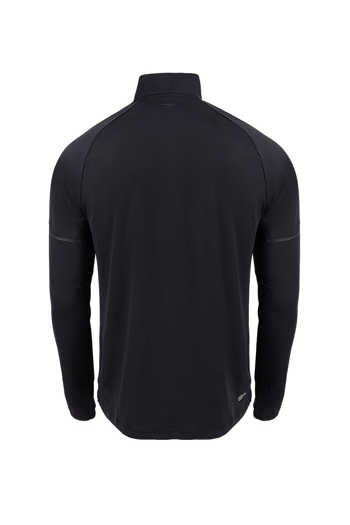 SlimFit Erkek Dik Yaka Siyah Sweatshirt