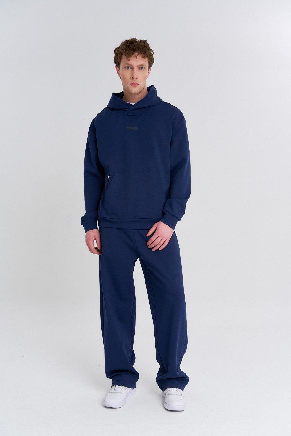 Erkek Kapüşonlu Lacivert Sweatshirt