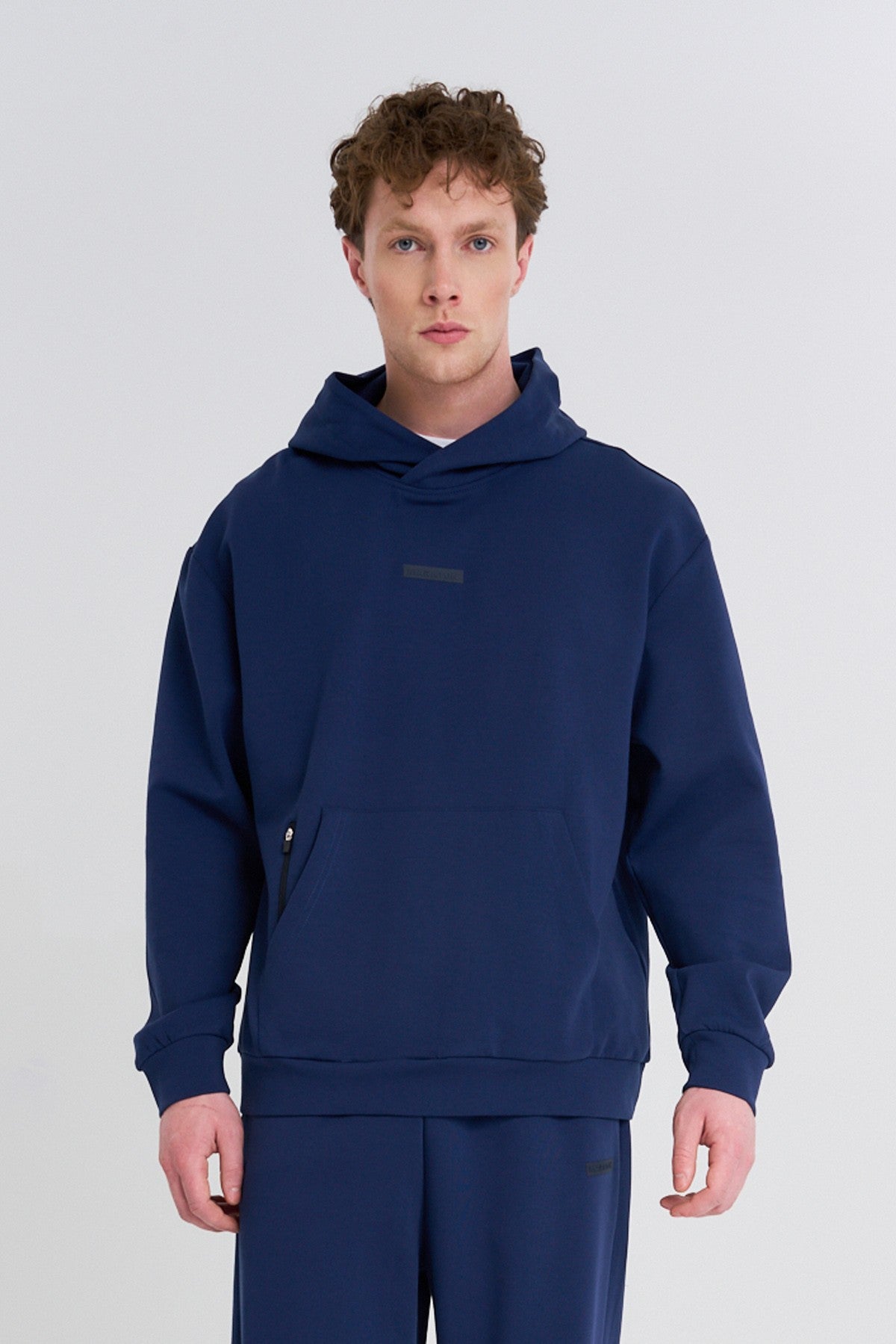 Erkek Kapüşonlu Lacivert Sweatshirt
