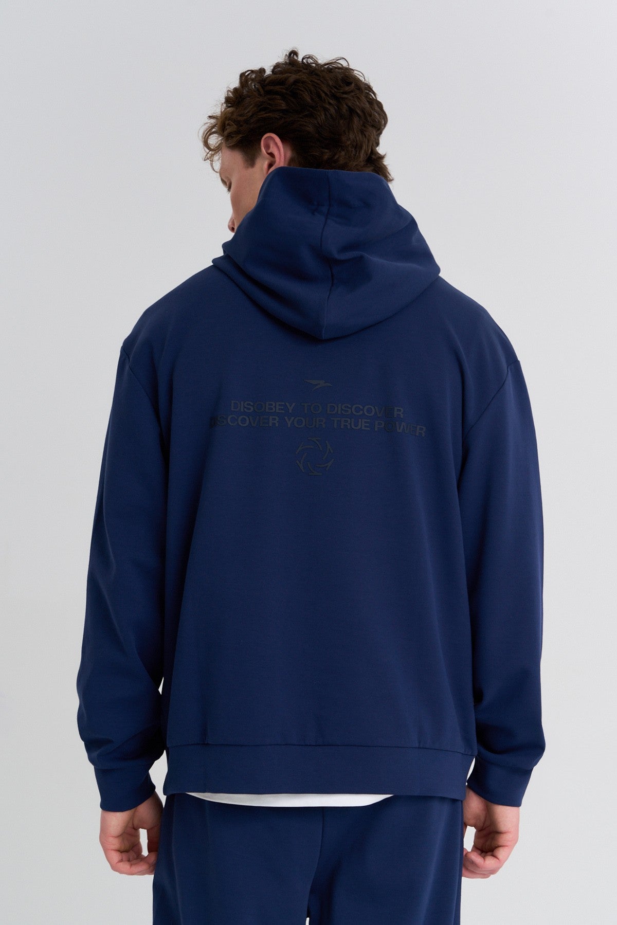 Erkek Kapüşonlu Lacivert Sweatshirt