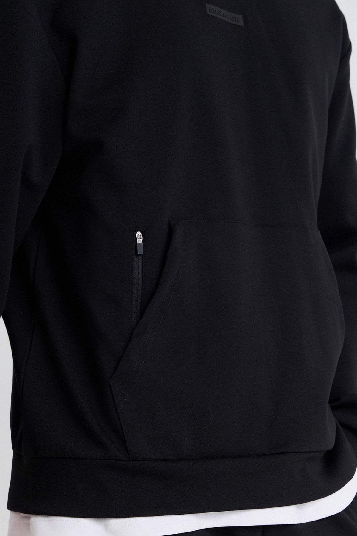 Erkek Kapüşonlu Siyah Sweatshirt