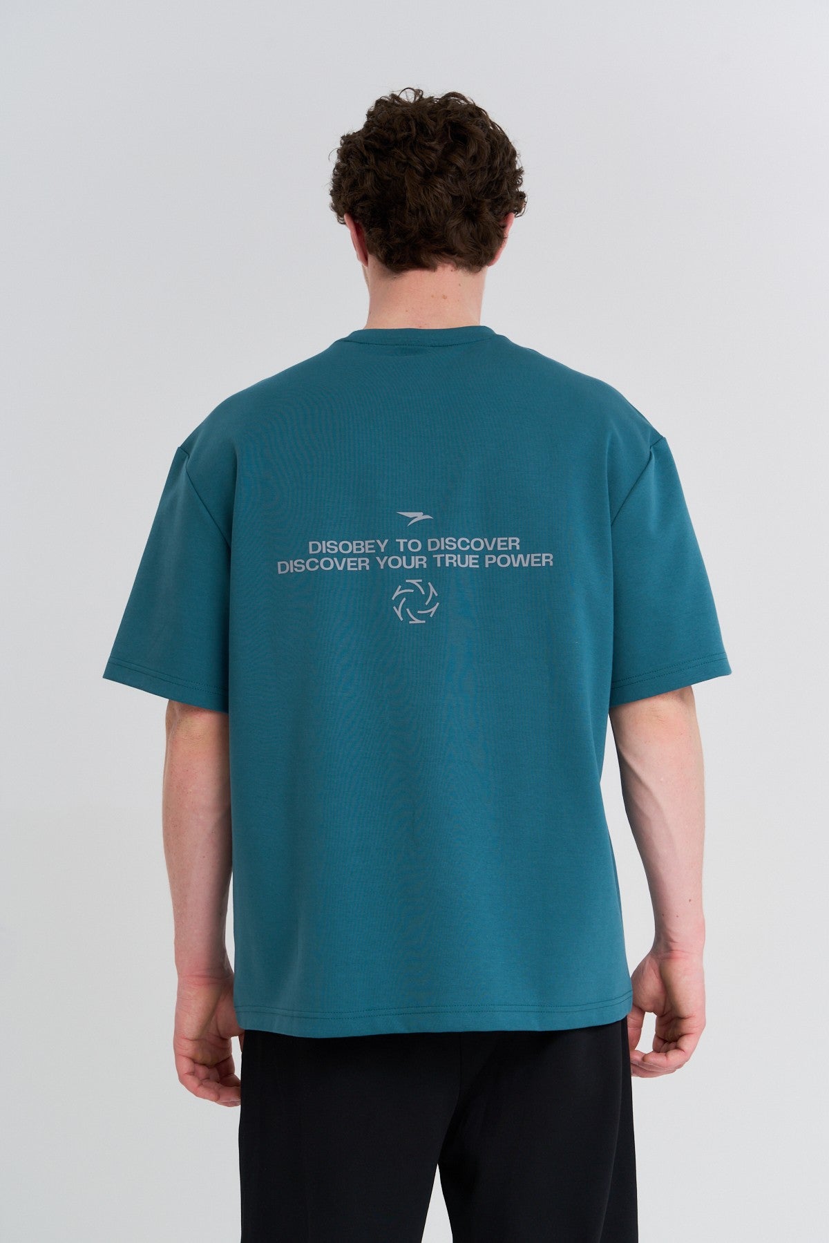 Erkek Bisiklet Yaka Yeşil T-shirt