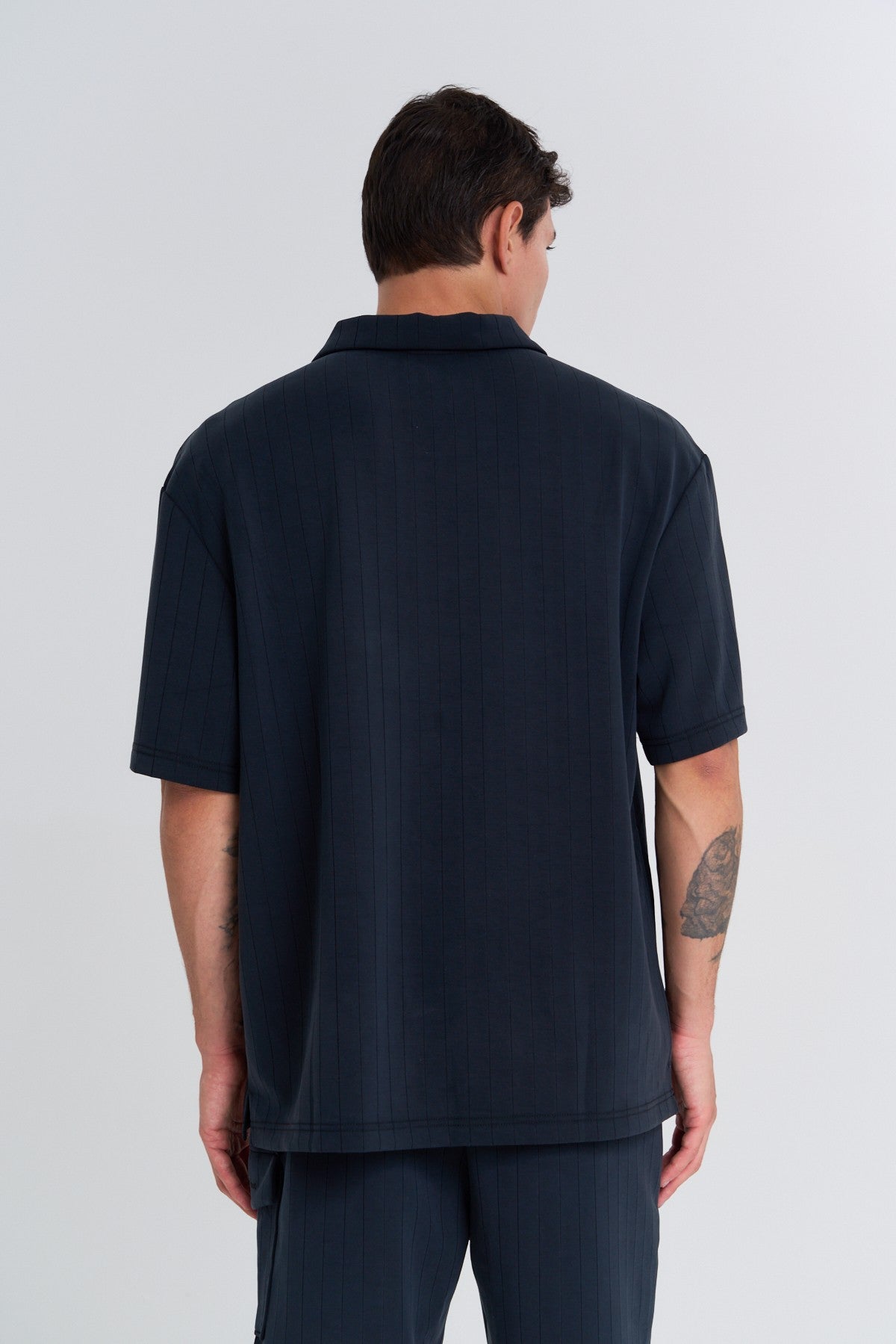 Erkek Polo Yaka Siyah T-shirt