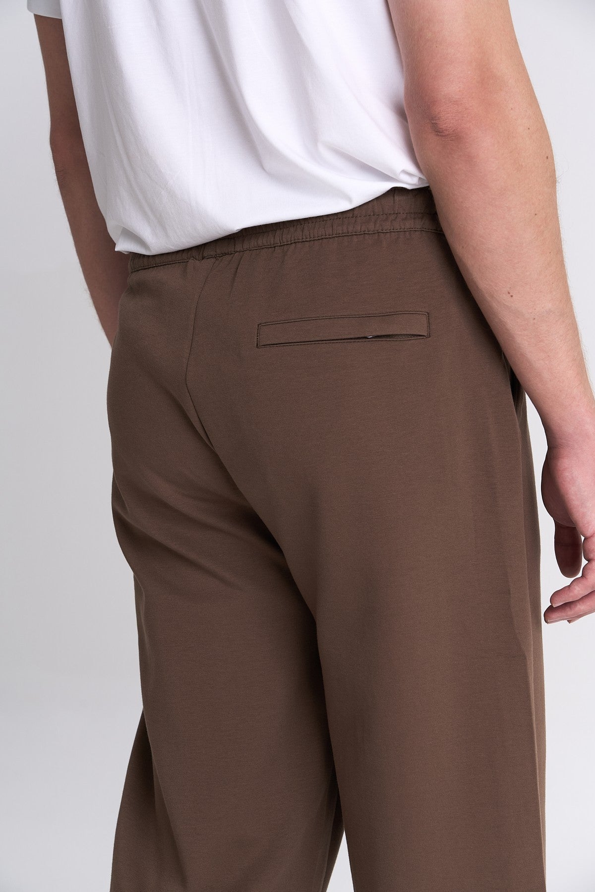 Relax-Fit Erkek Geniş Paça Kahverengi Eşofman Altı