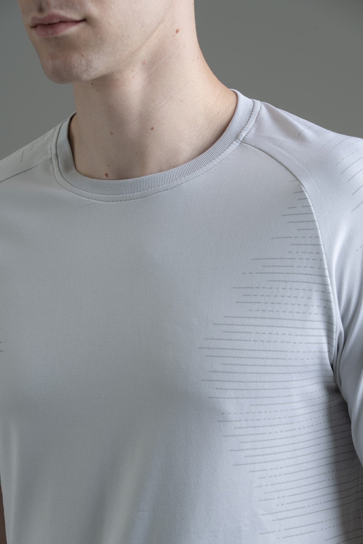 SlimFit Erkek Bisiklet Yaka Beyaz T-shirt