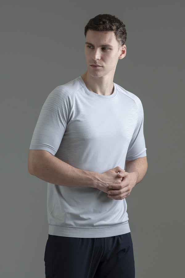 SlimFit Erkek Bisiklet Yaka Beyaz T-shirt