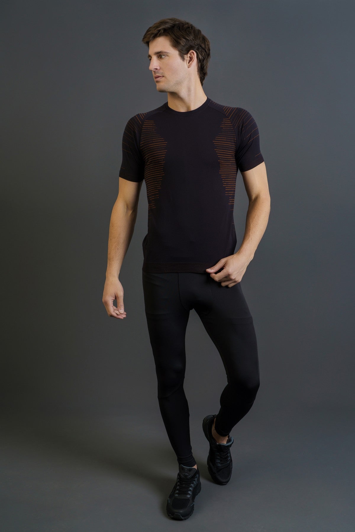 SlimFit Erkek Bisiklet Yaka Siyah T-shirt