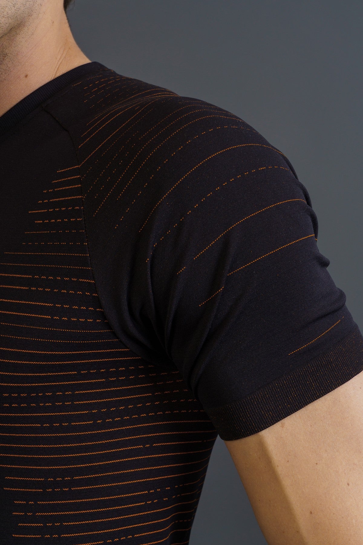 SlimFit Erkek Bisiklet Yaka Siyah T-shirt
