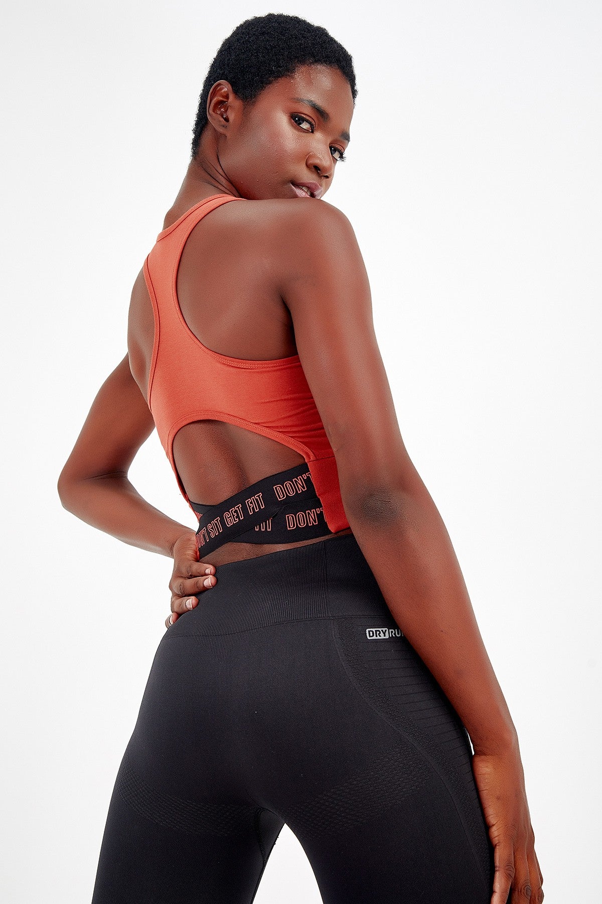 SlimFit Kadın Bisiklet Yaka Kiremit Bra