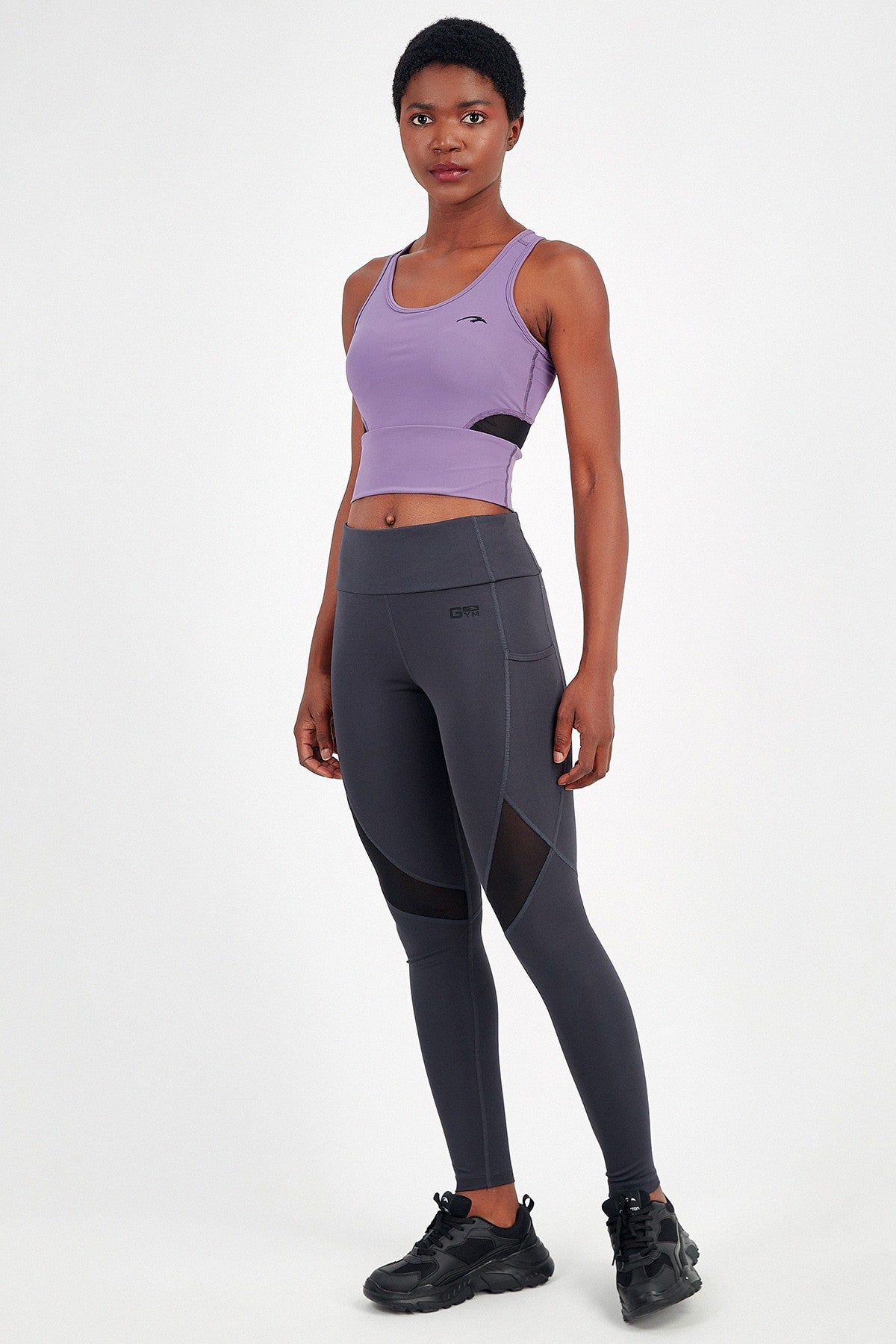 SlimFit Kadın Atlet Yaka Mor Bra