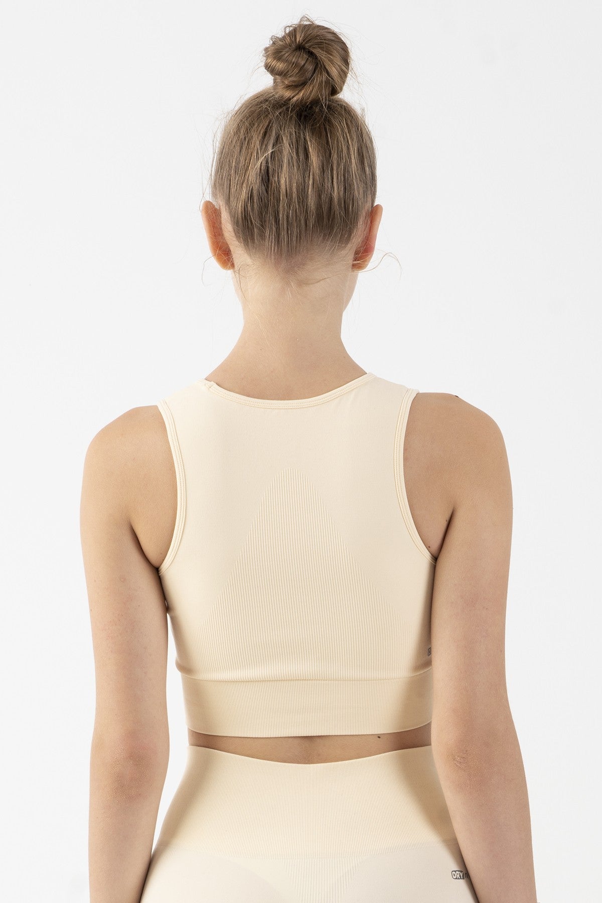 SlimFit Kadın Atlet Yaka Ekru Bra
