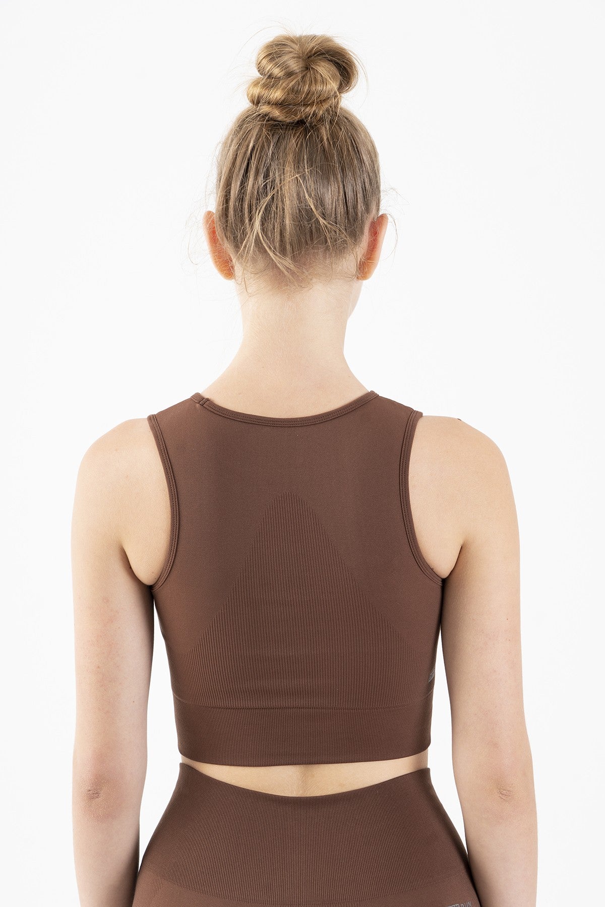 SlimFit Kadın Atlet Yaka Kahverengi Bra