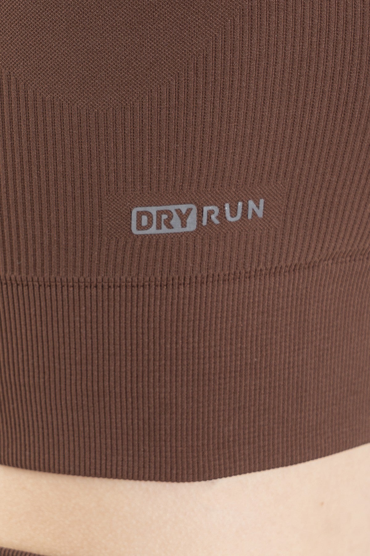 SlimFit Kadın Atlet Yaka Kahverengi Bra