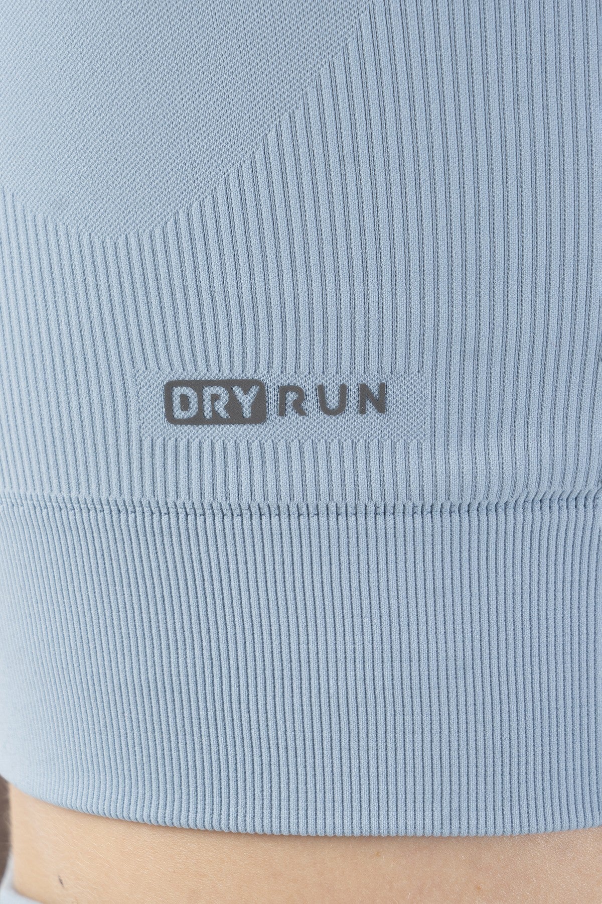 SlimFit Kadın Atlet Yaka Açık Mavi Bra