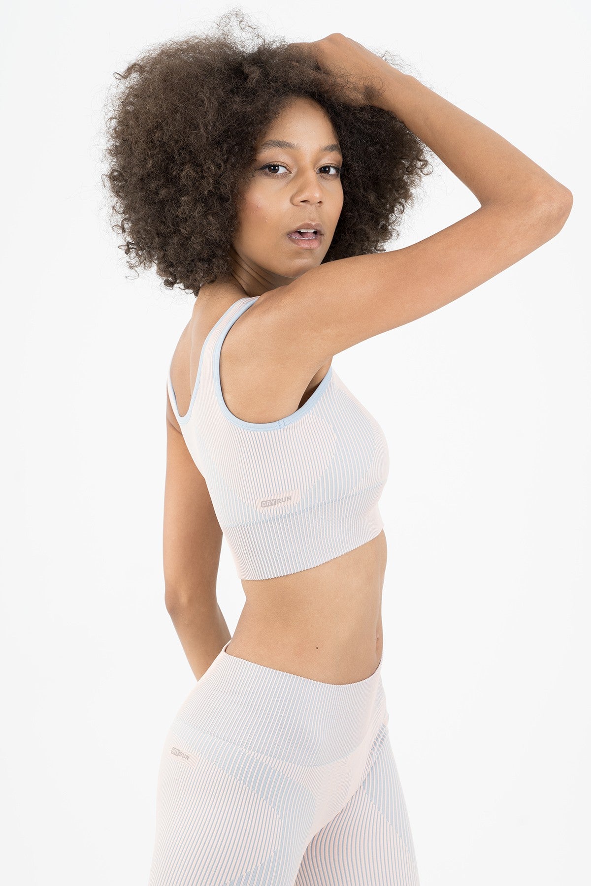 SlimFit Kadın Bisiklet Yaka Pudra Bra