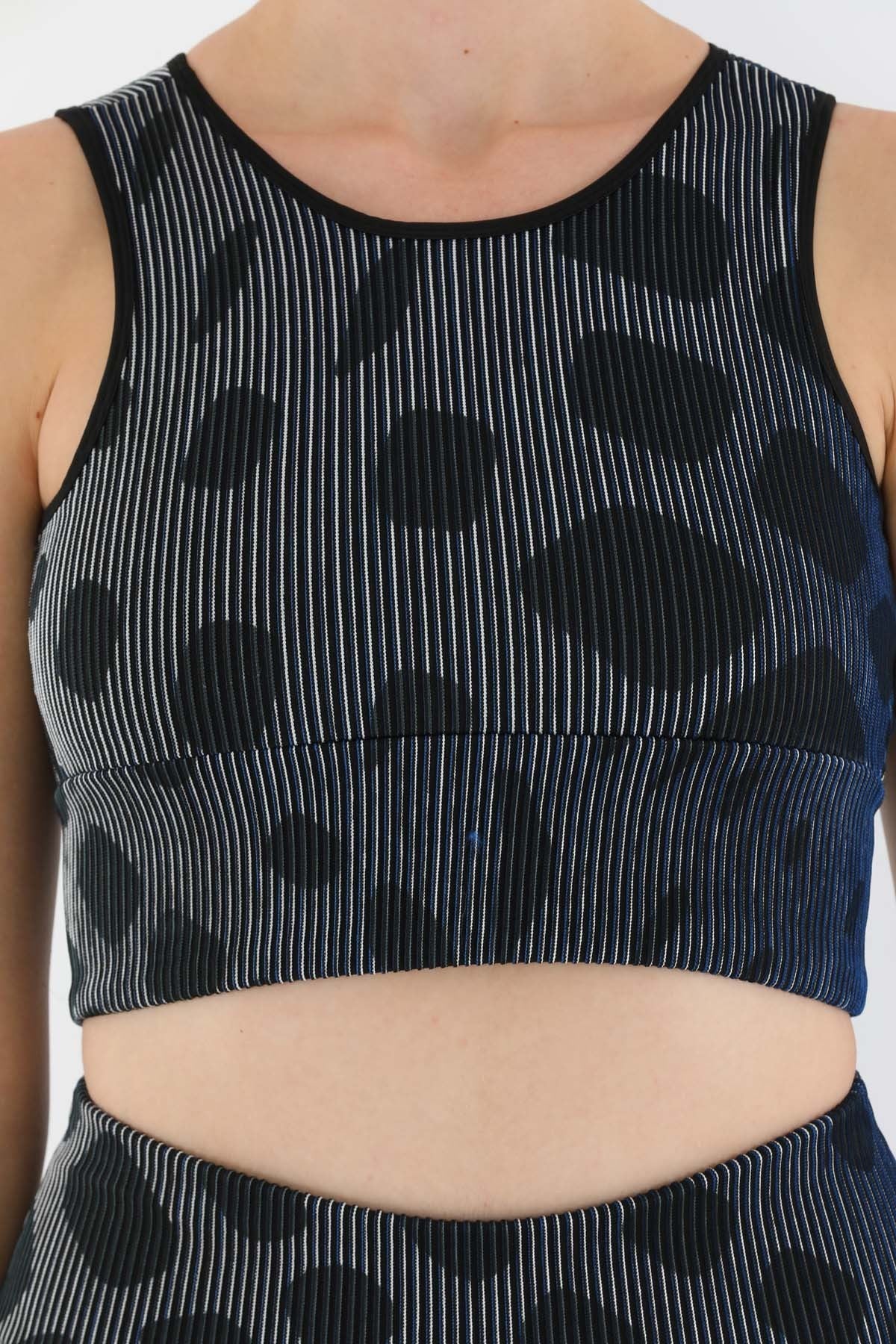 SlimFit Kadın Bisiklet Yaka Haki Bra