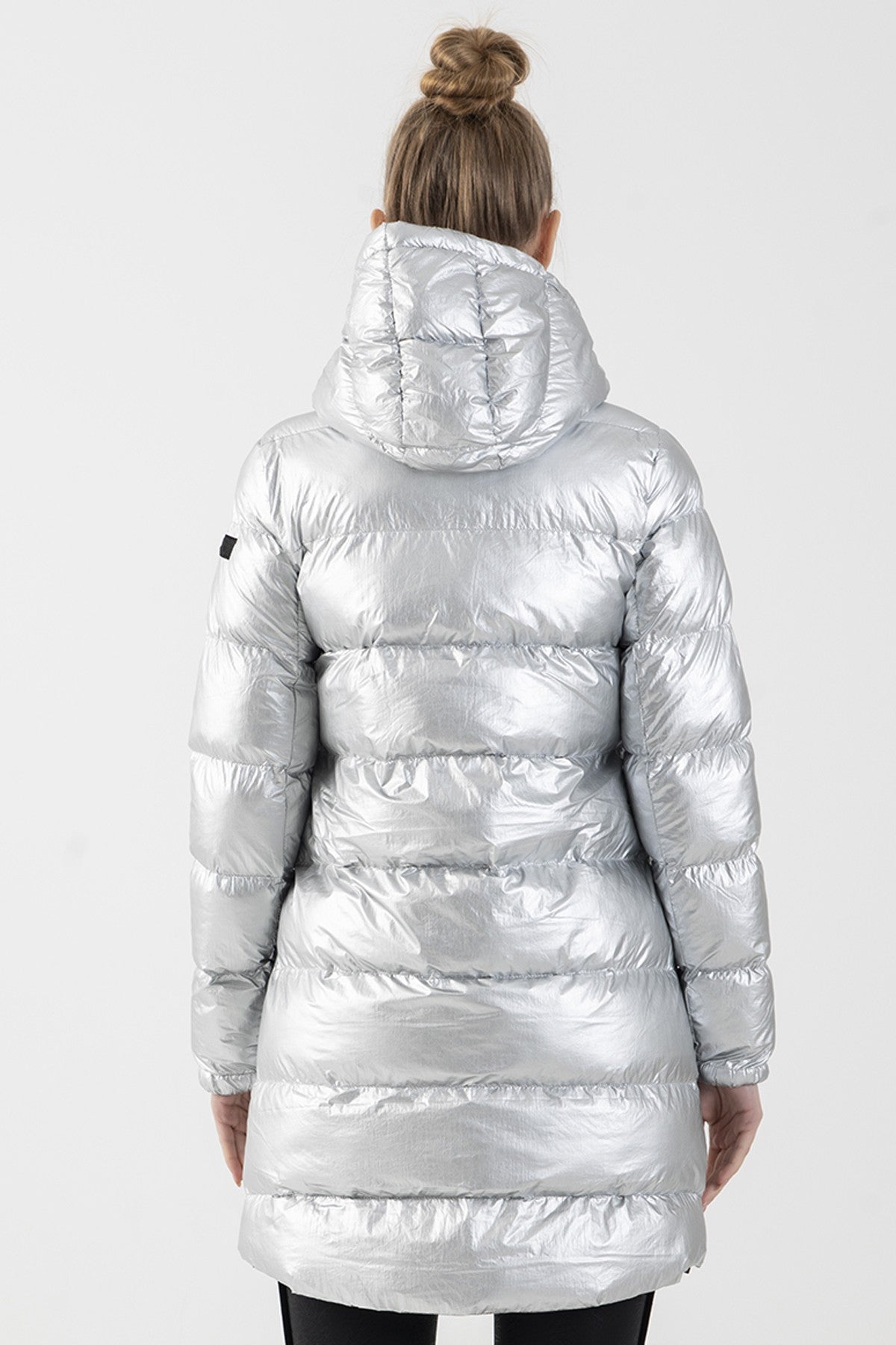 Regular Kadın Kapüşonlu Gri Parka