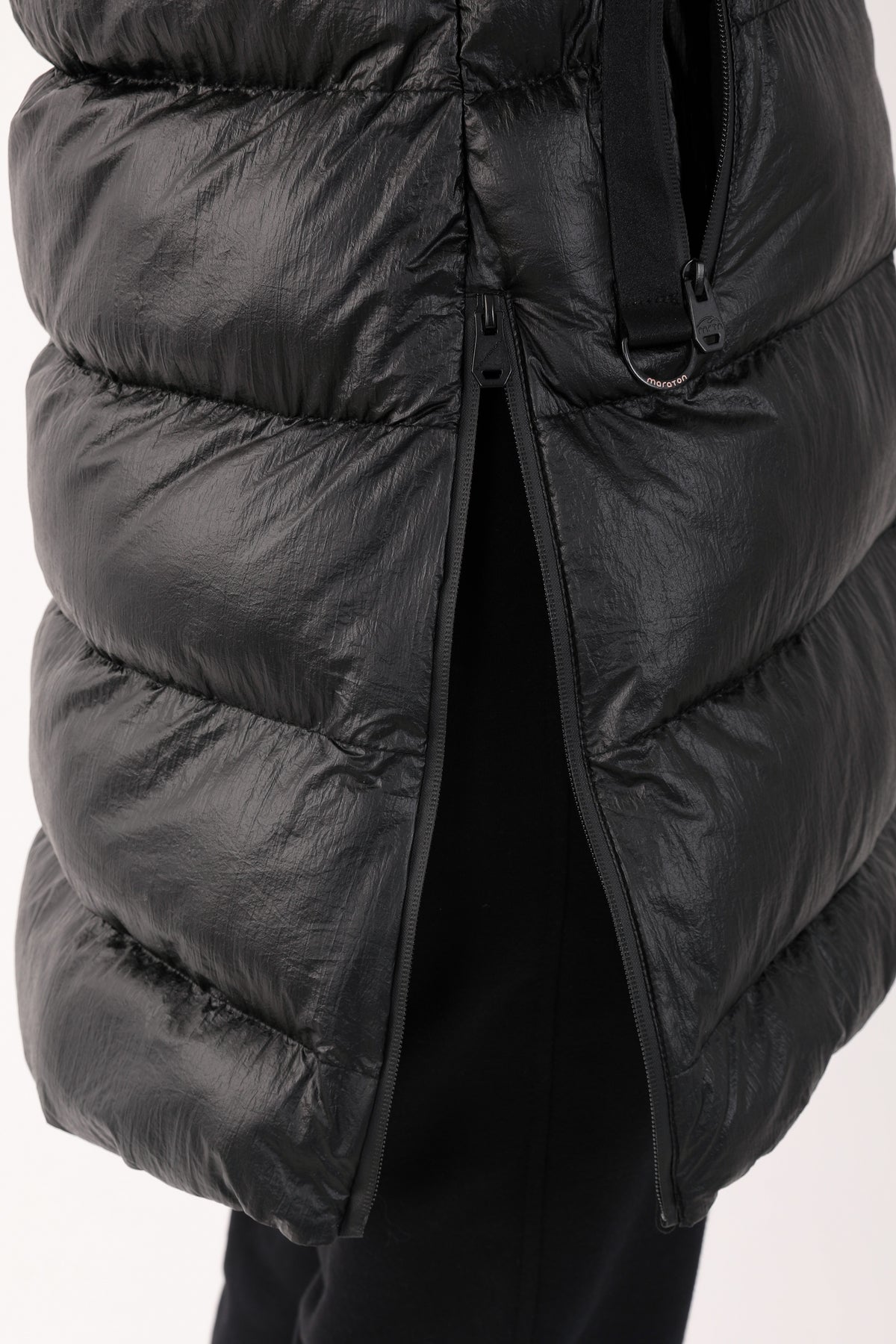 Regular Kadın Kapüşonlu Siyah Parka