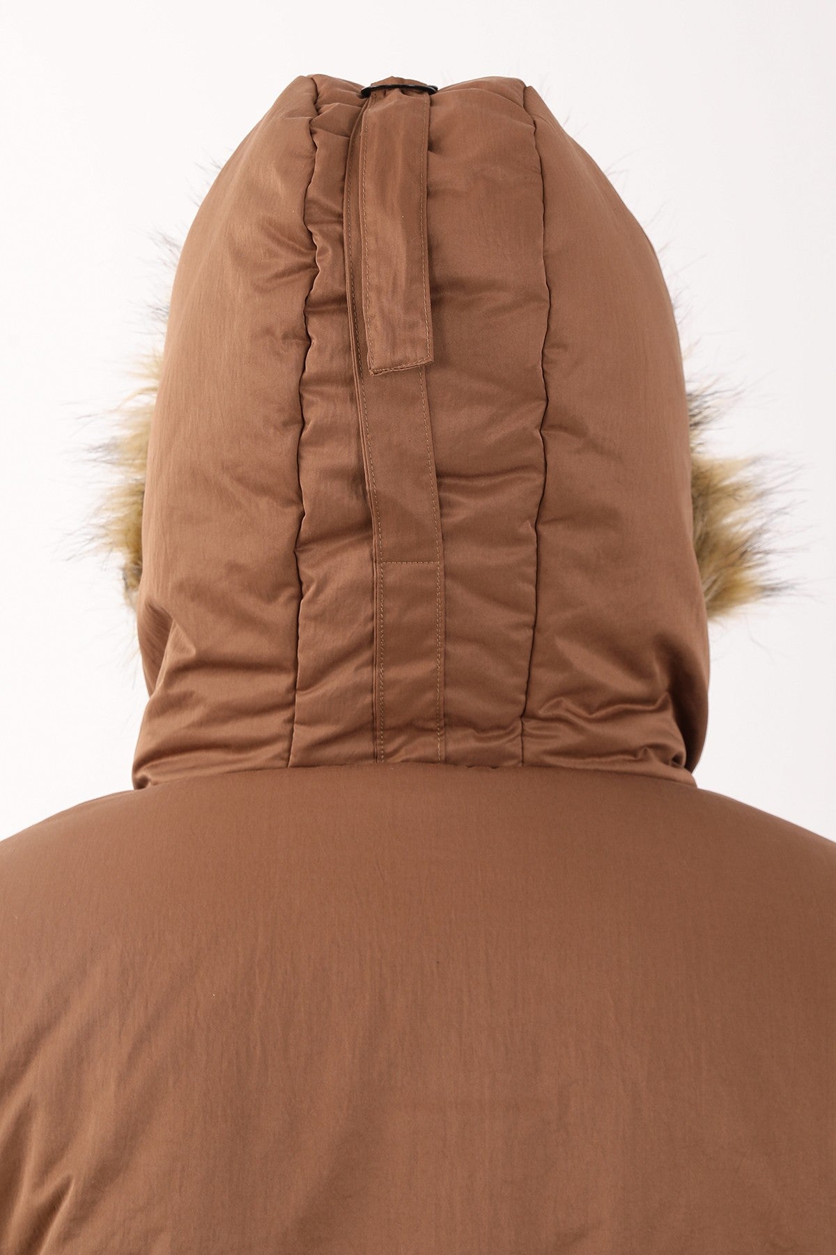 Regular Kadın Kapüşonlu Kahverengi Parka