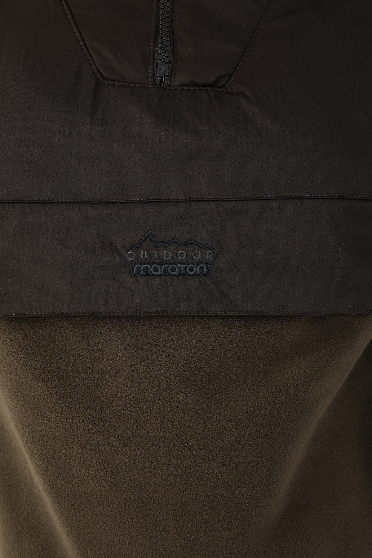 Comfort Kadın Dik Yaka Haki Sweatshirt