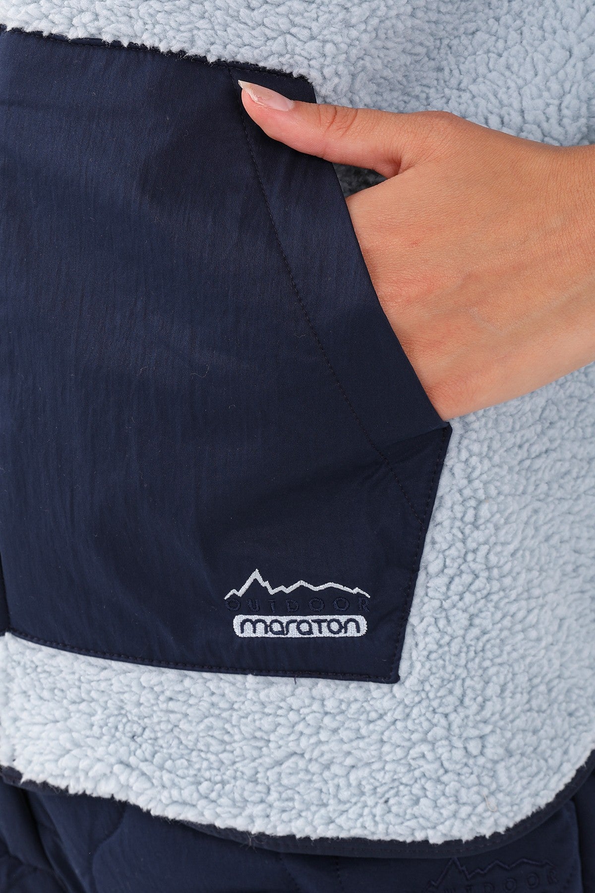 Comfort Kadın Kapüşonlu Açık Mavi Tracktop