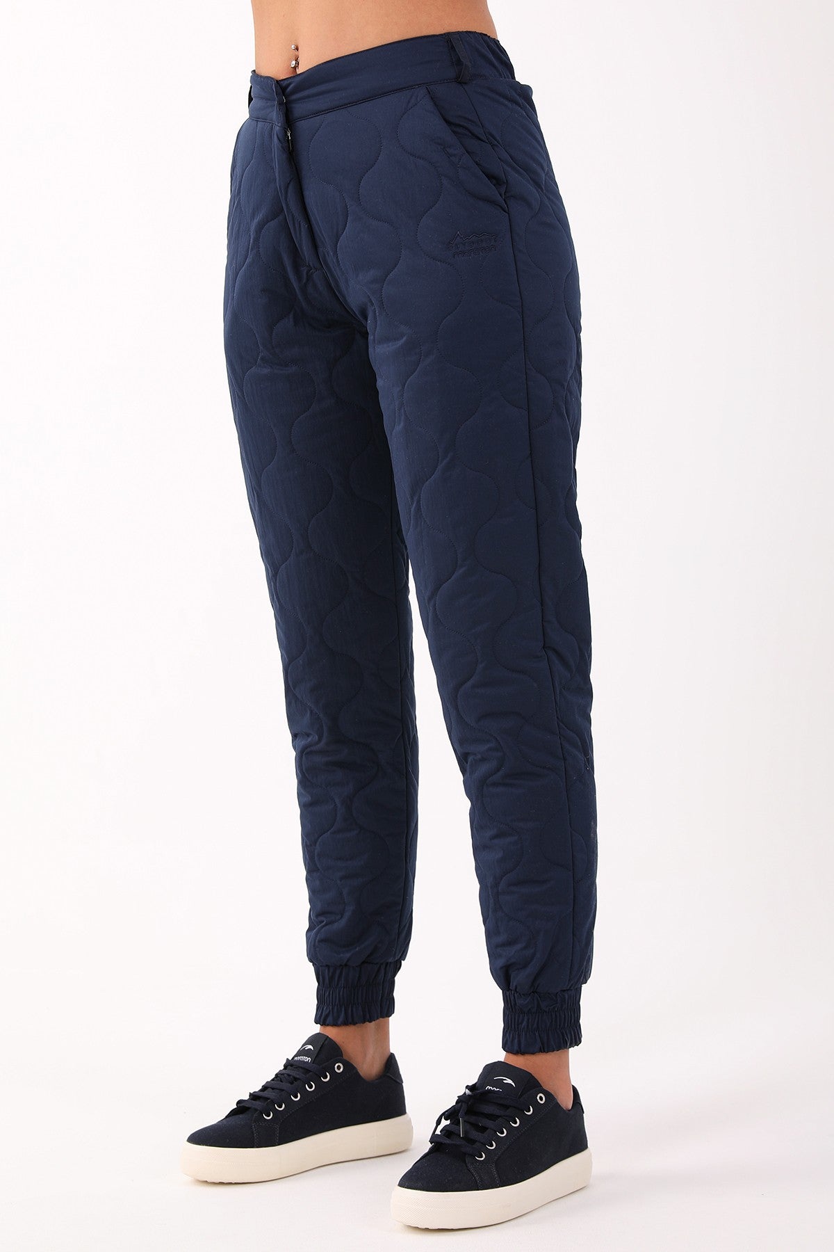 Comfort Kadın Dönüşlü Paça Lacivert Pantolon