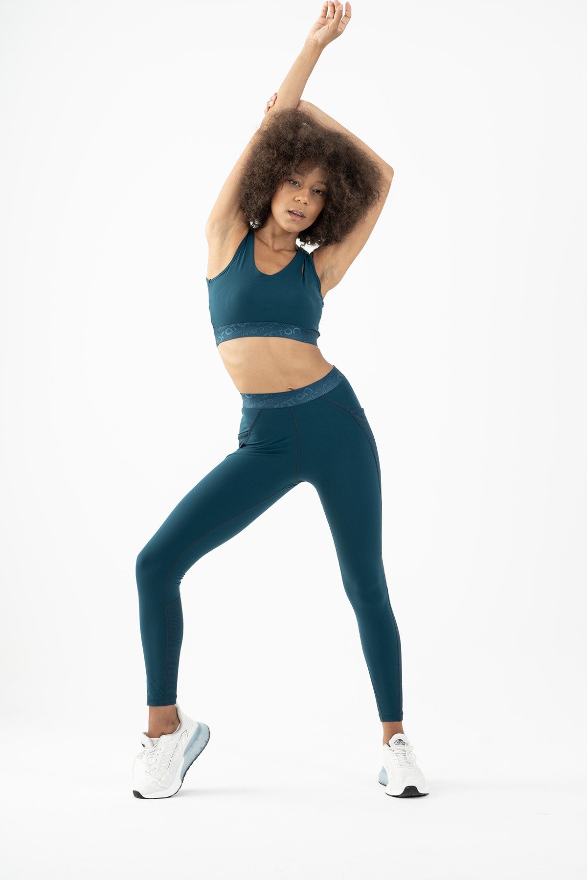 SlimFit Kadın Atlet Yaka Turkuaz Bra