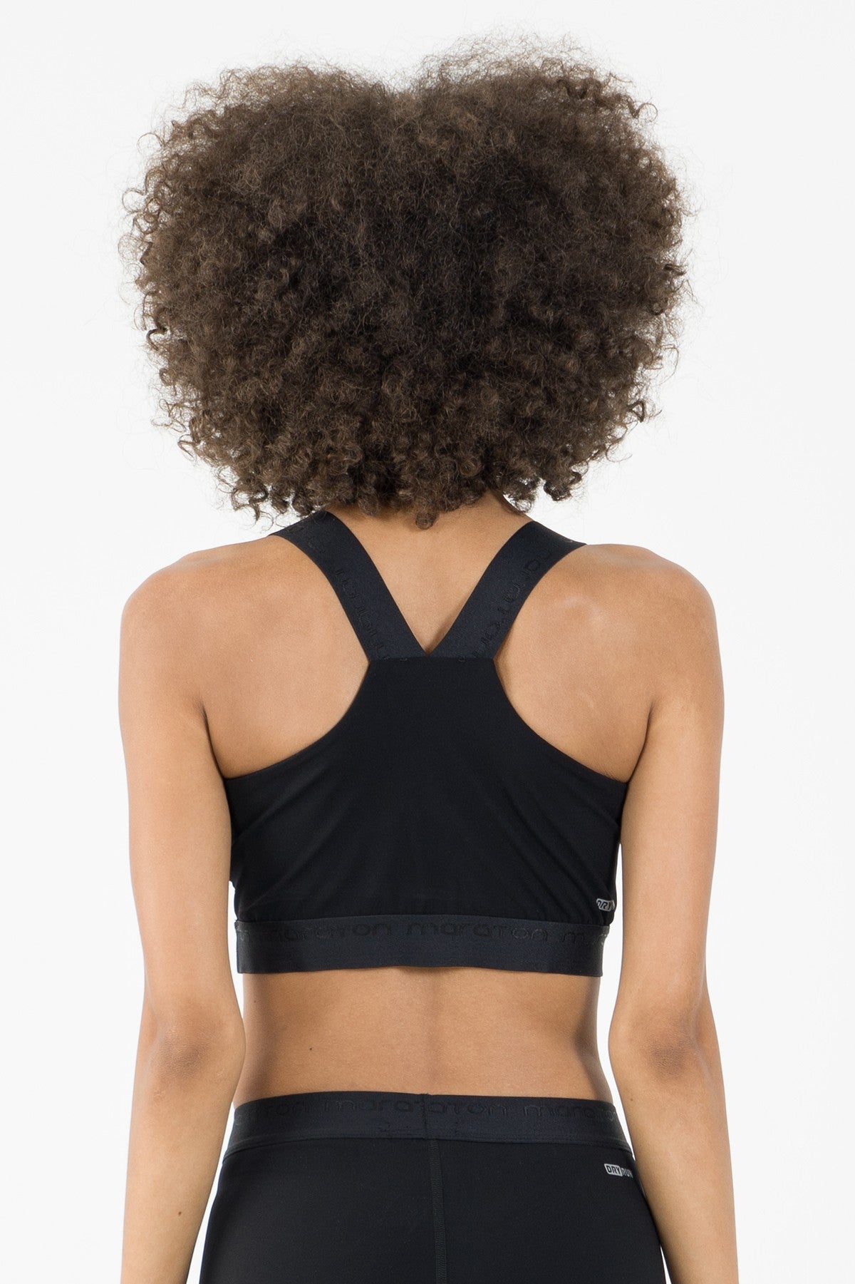 SlimFit Kadın Atlet Yaka Siyah Bra