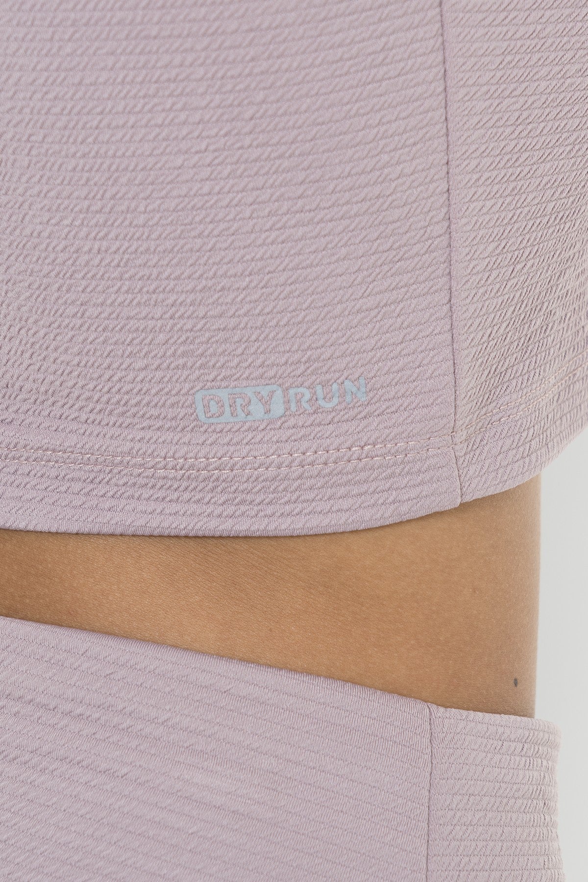SlimFit Kadın Balıkçı Yaka Lila Crop Top