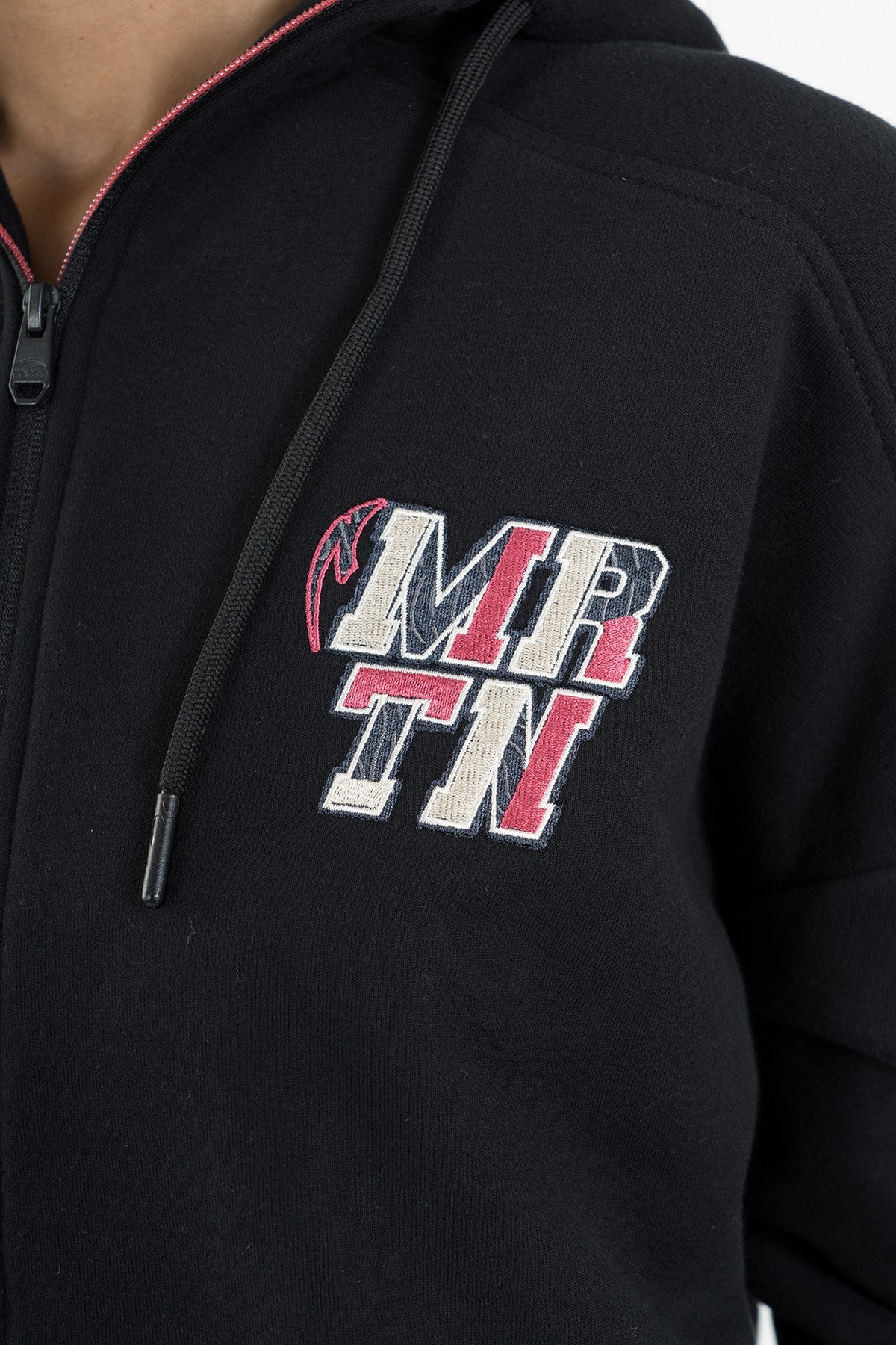 Comfort Kadın Kapüşonlu Siyah Tracktop