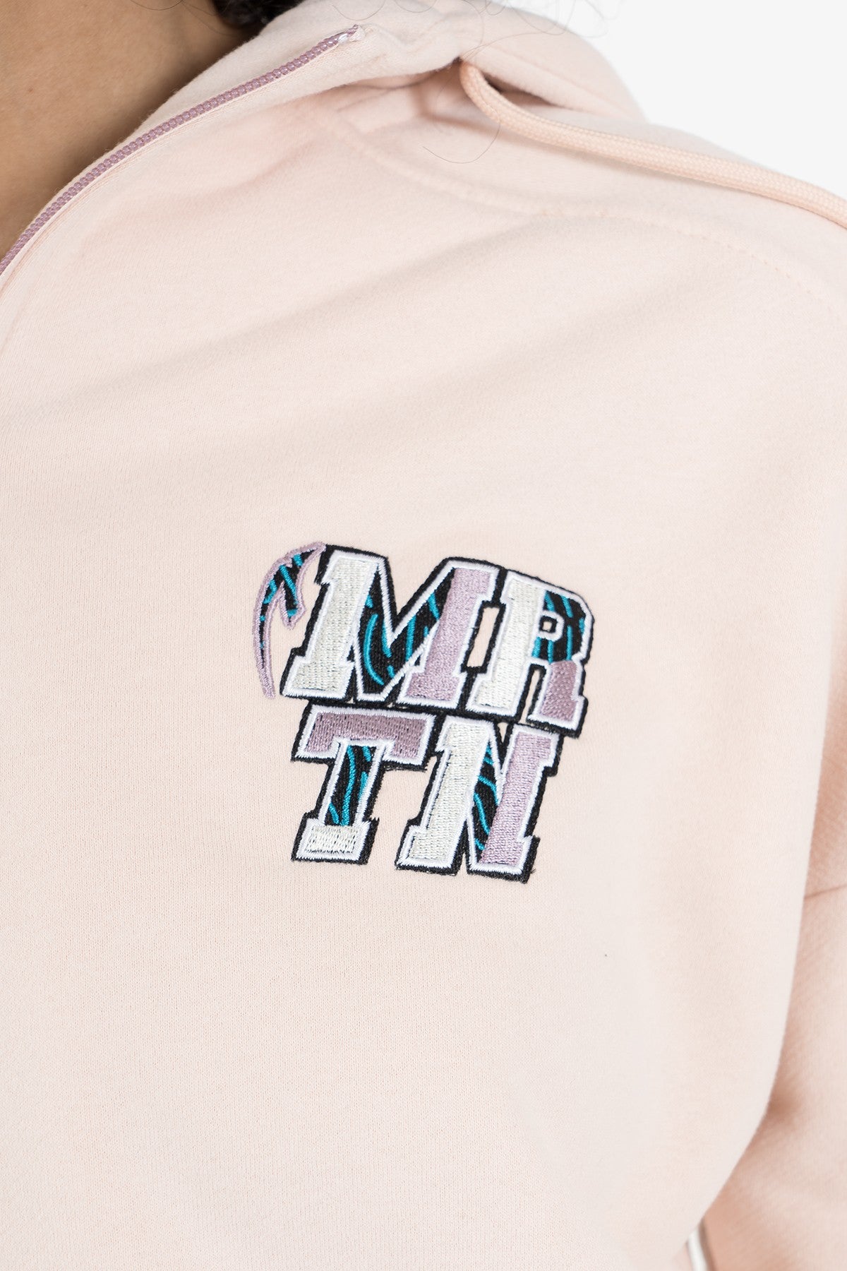 Comfort Kadın Kapüşonlu Pudra Tracktop