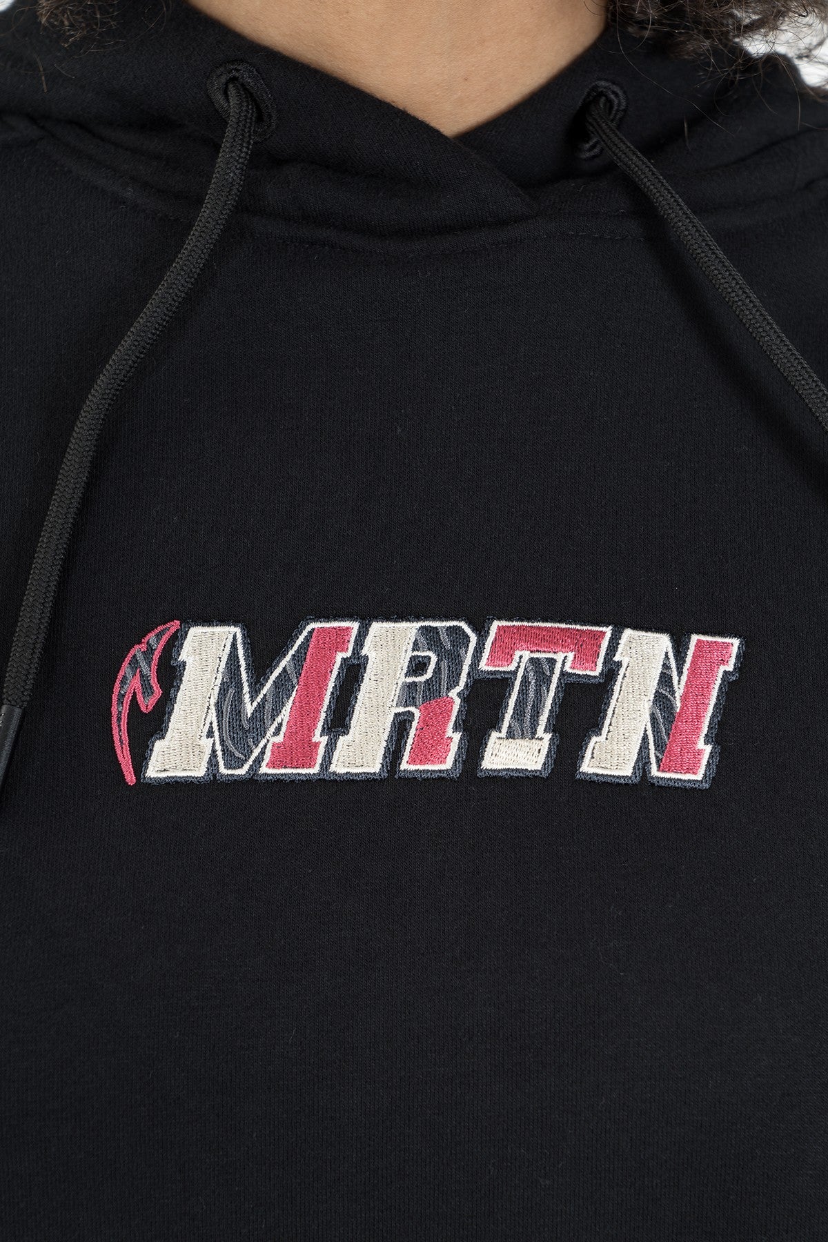 Comfort Kadın Kapüşonlu Siyah Sweatshirt