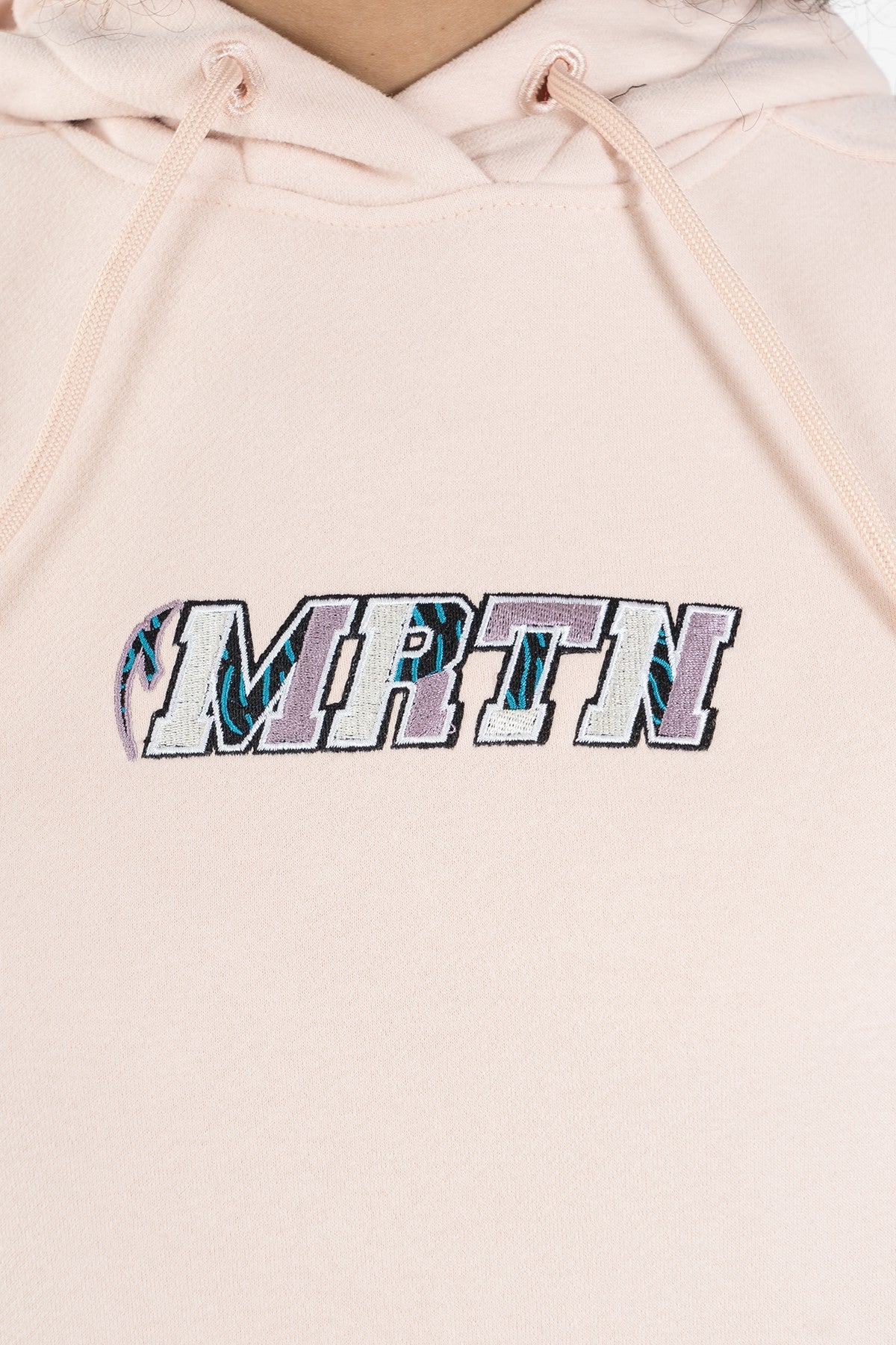 Comfort Kadın Kapüşonlu Pudra Sweatshirt