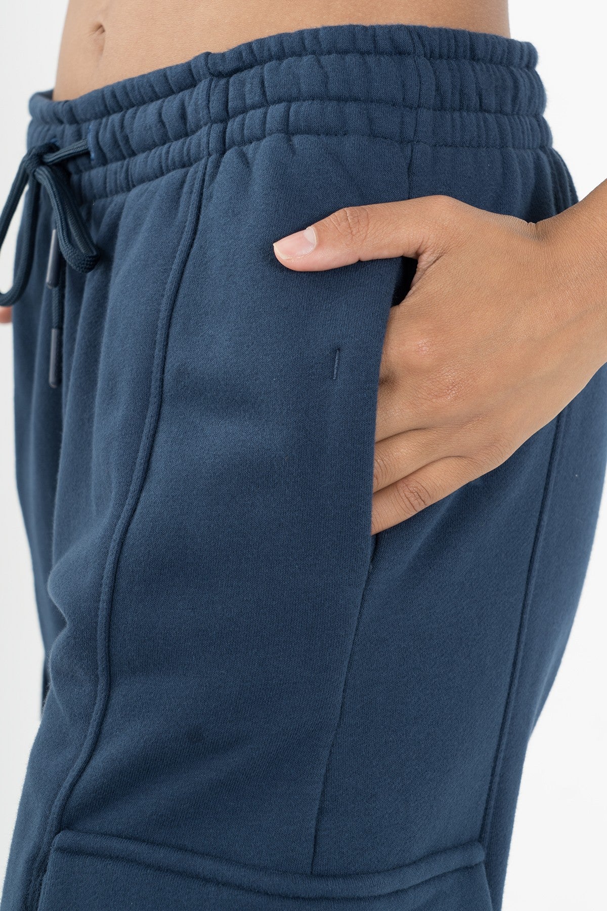 Comfort Kadın Dönüşlü Paça Lacivert Eşofman Altı