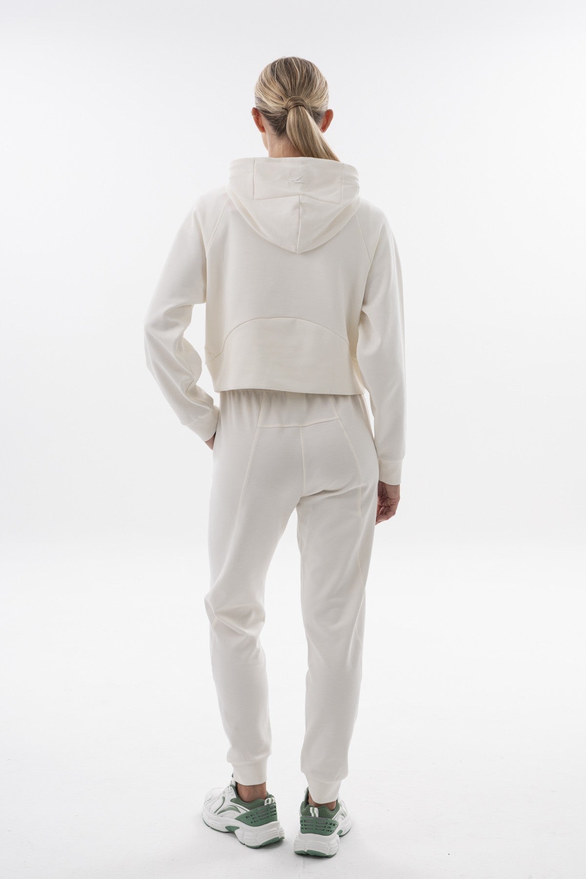 Comfort Kadın Kapüşonlu Ekru Sweatshirt