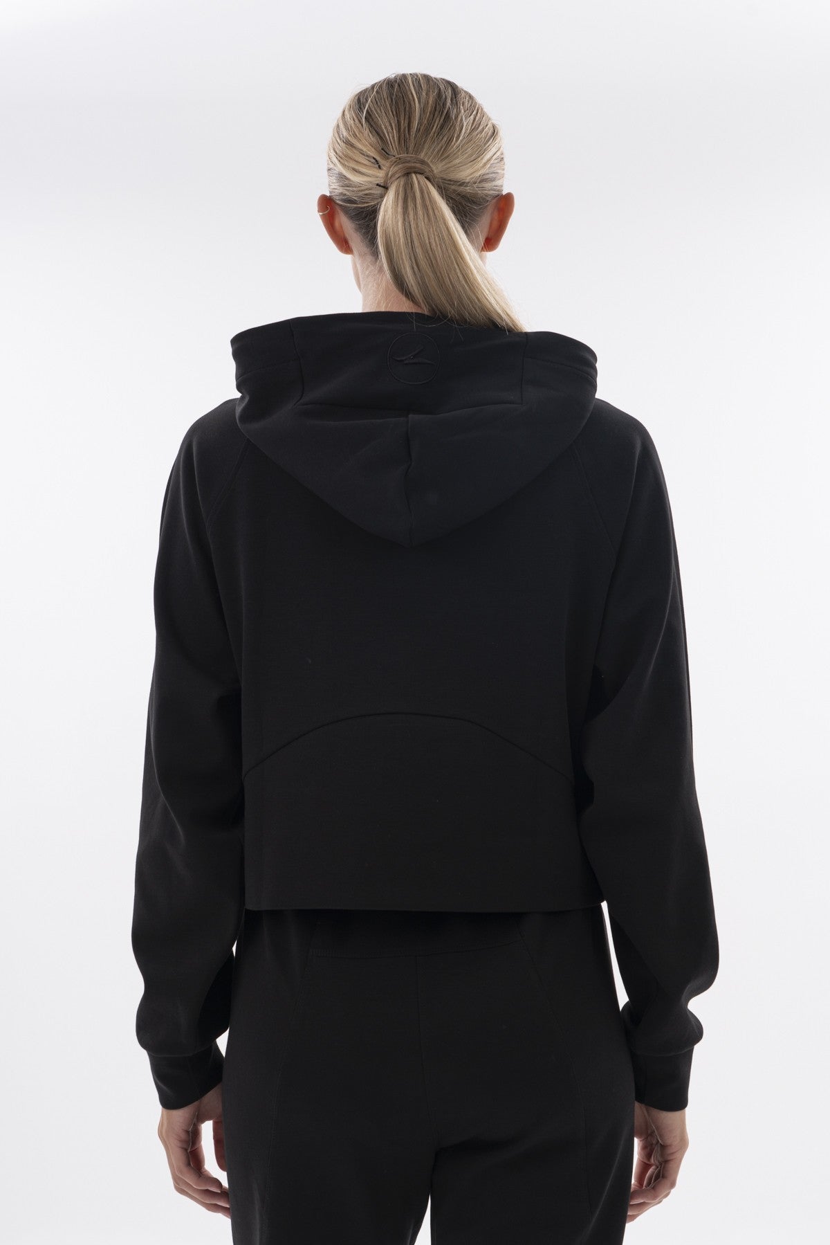 Comfort Kadın Kapüşonlu Siyah Sweatshirt