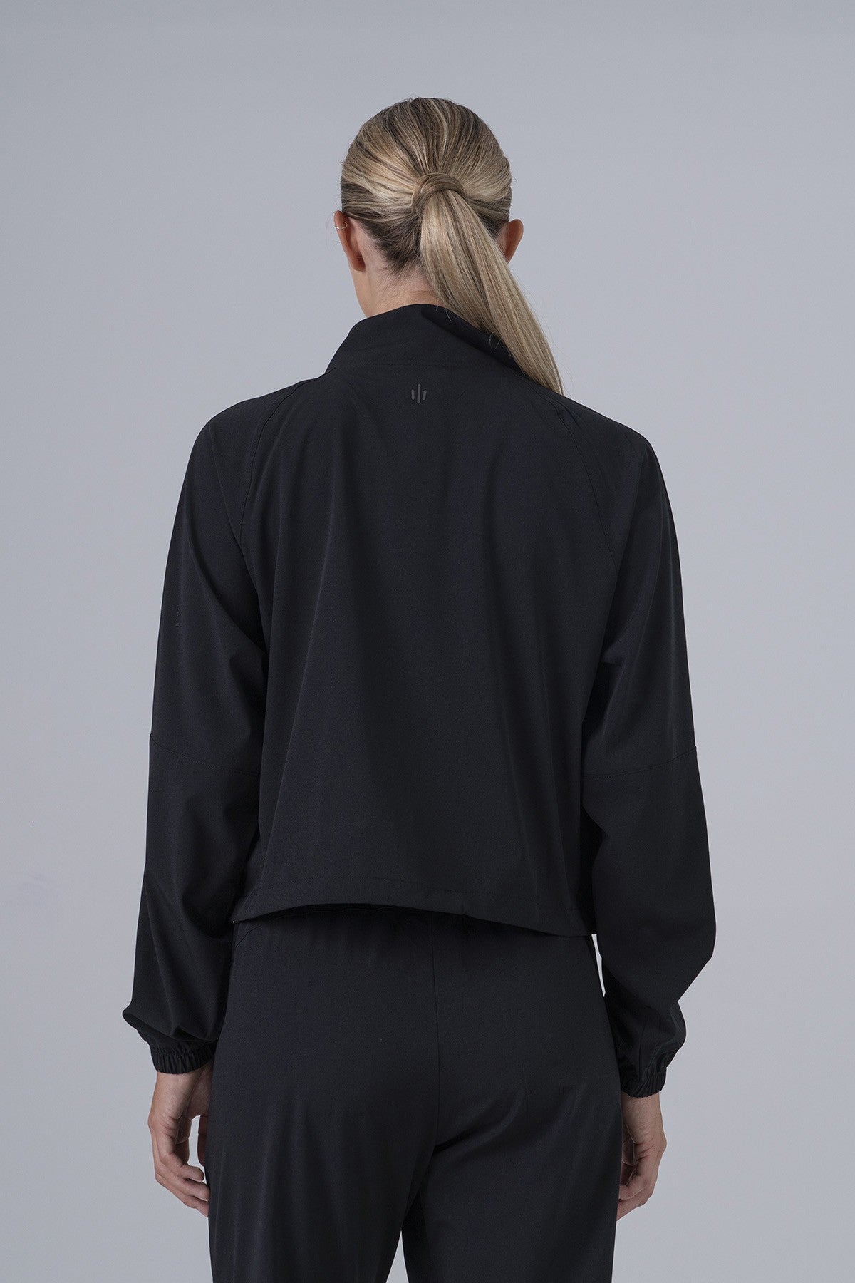 Full Zip Kadın Siyah Eşofman Üstü