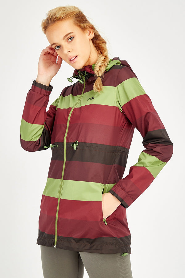 Comfort Kadın Kapüşonlu Açık Yeşil Trenchcoat