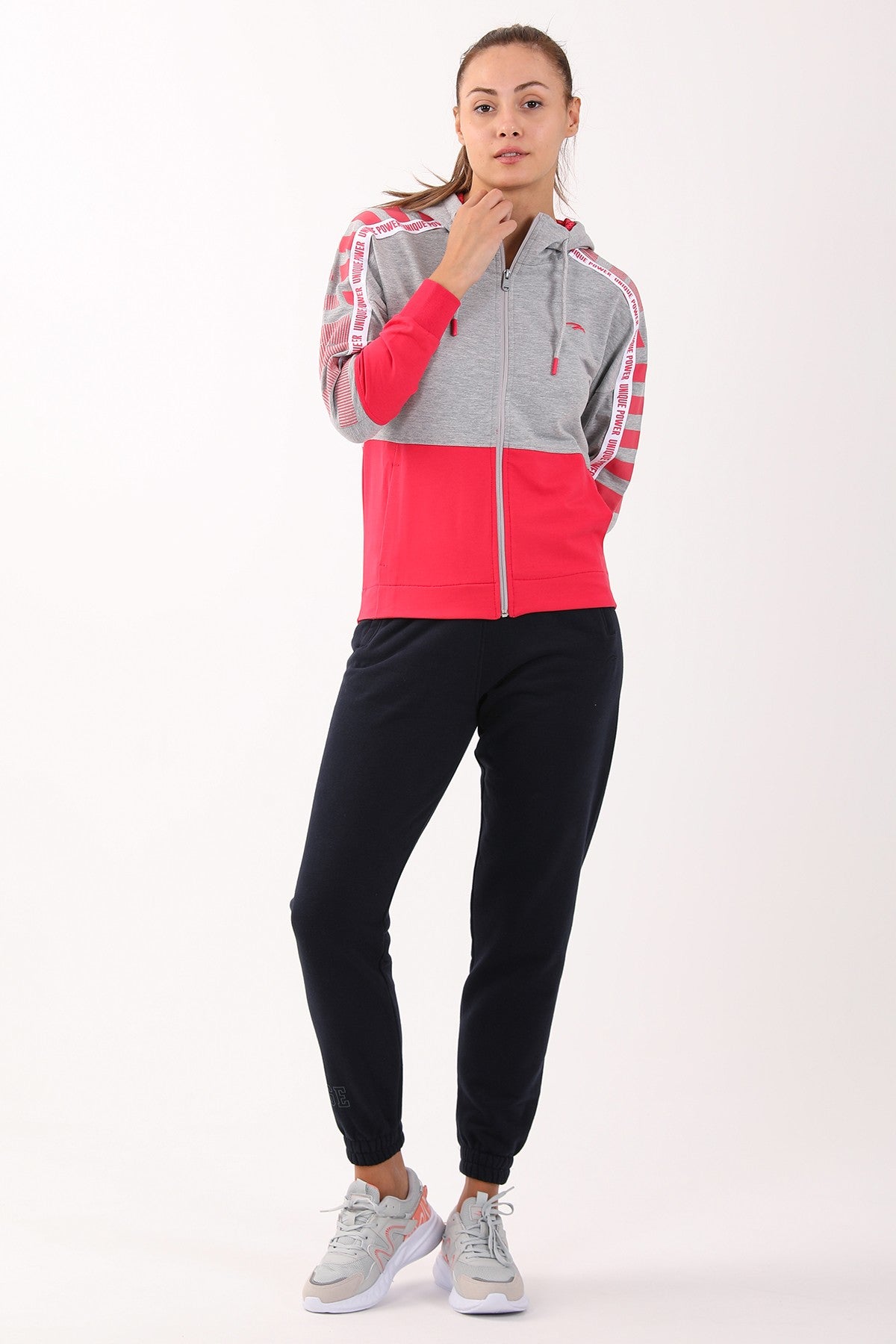 Regular Kadın Kapüşonlu Grimelanj Tracktop