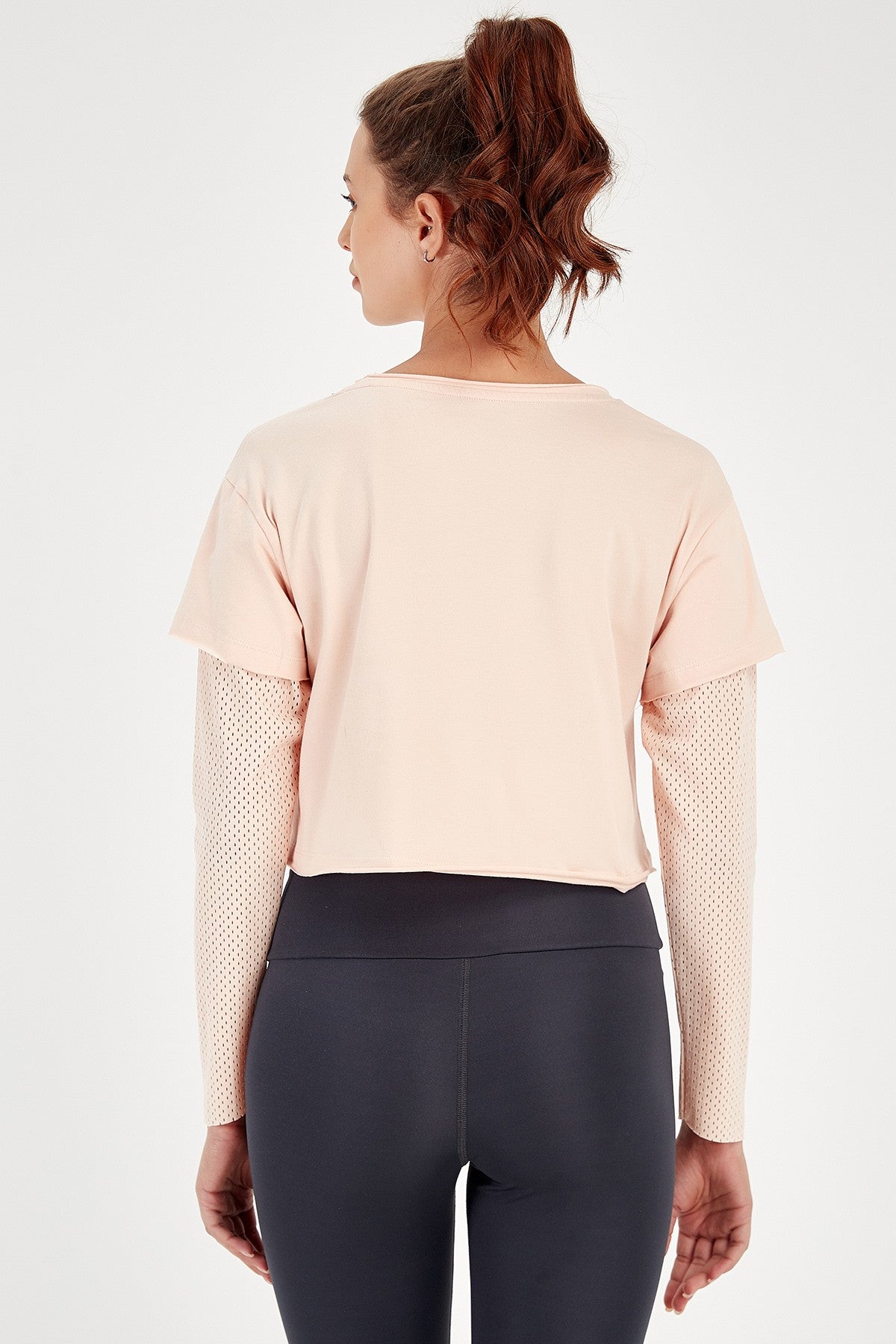 Regular Kadın Bisiklet Yaka Pembe Sweatshirt