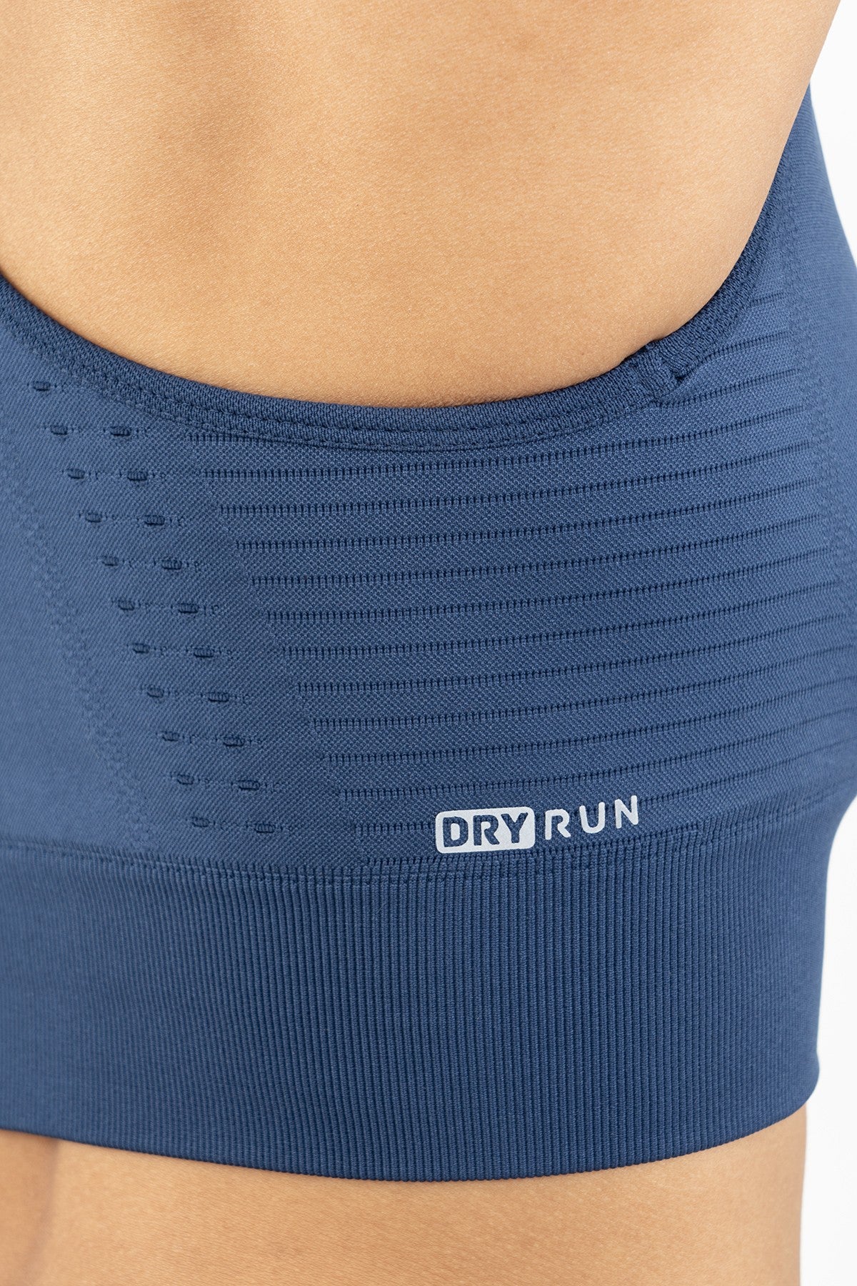SlimFit Kadın Bisiklet Yaka Mavi Bra