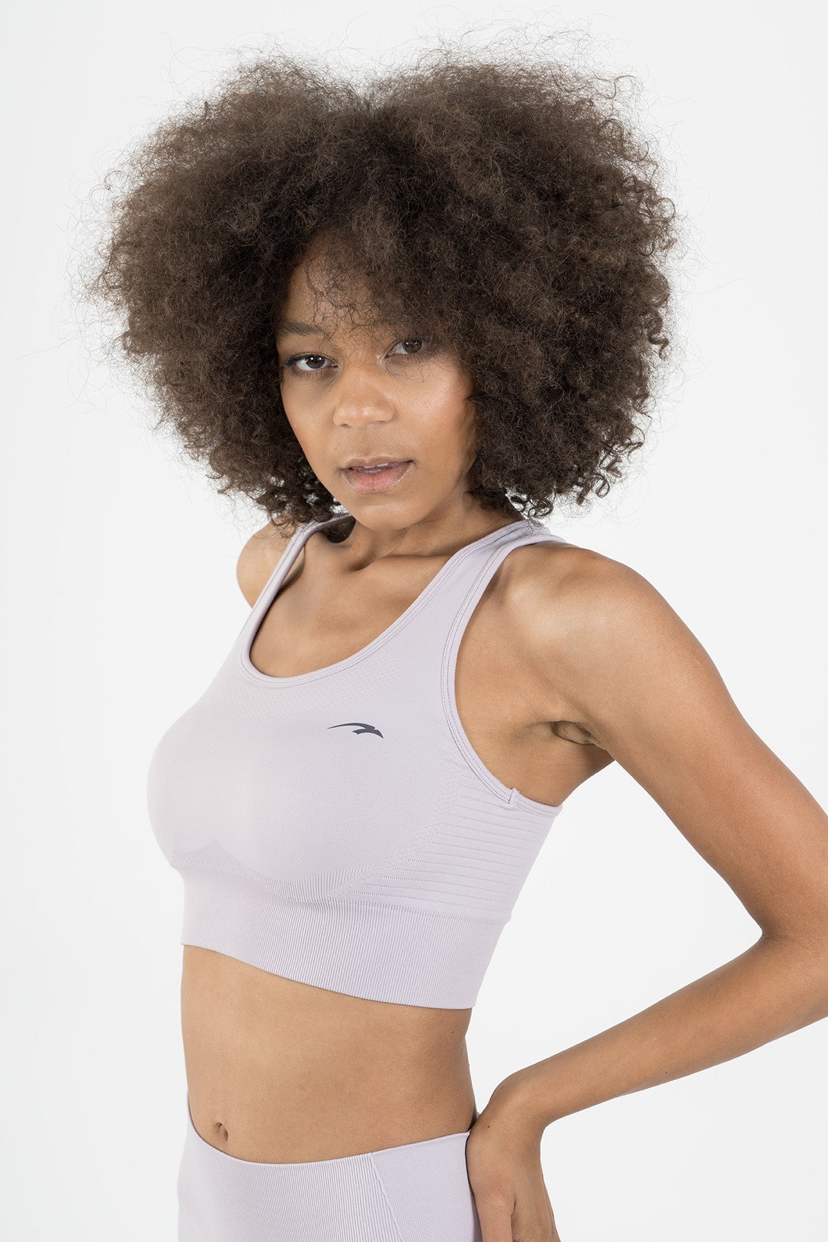SlimFit Kadın Bisiklet Yaka Lila Bra