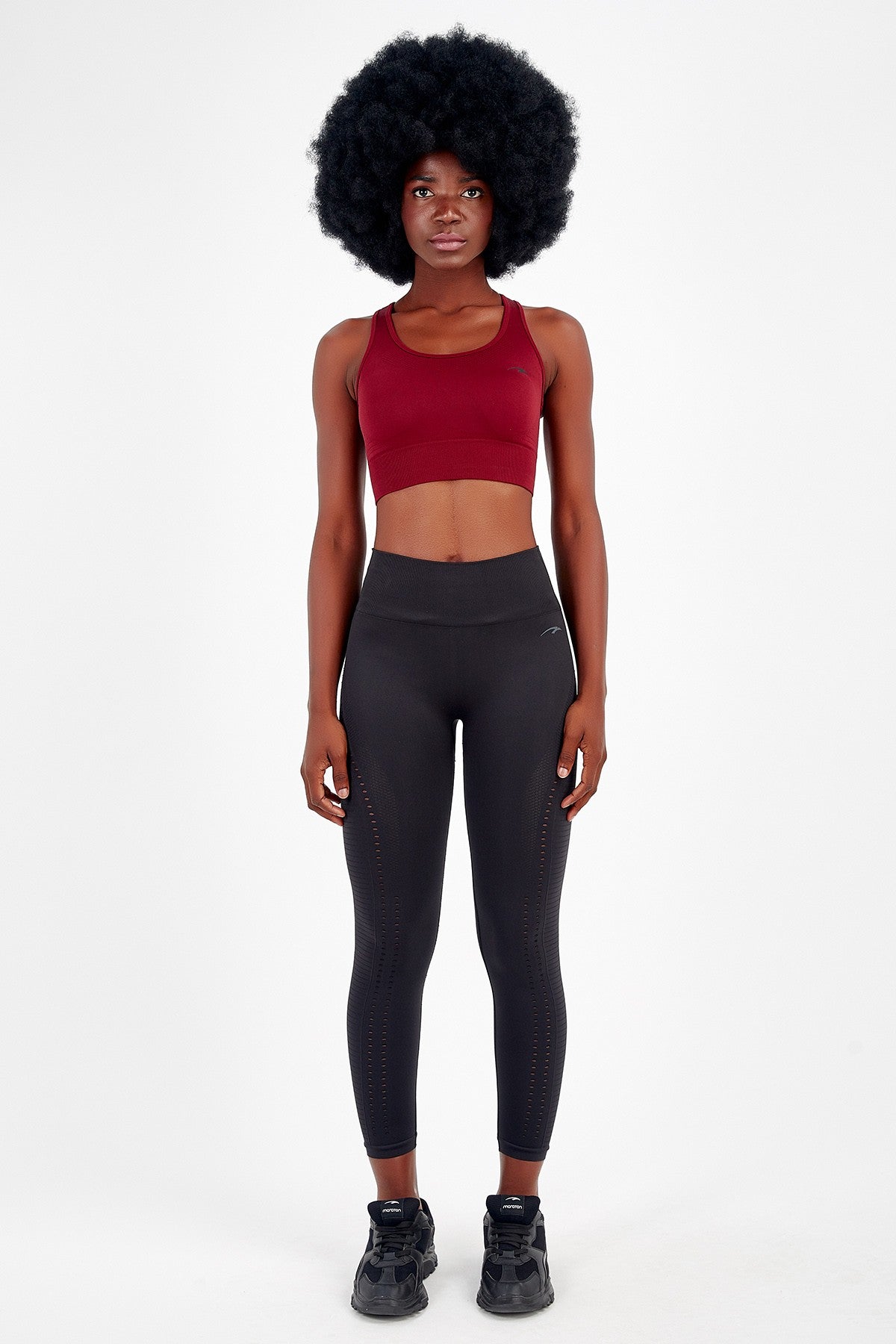 SlimFit Kadın Bisiklet Yaka Kırmızı Bra
