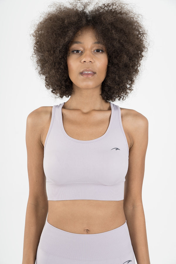 SlimFit Kadın Bisiklet Yaka Lila Bra