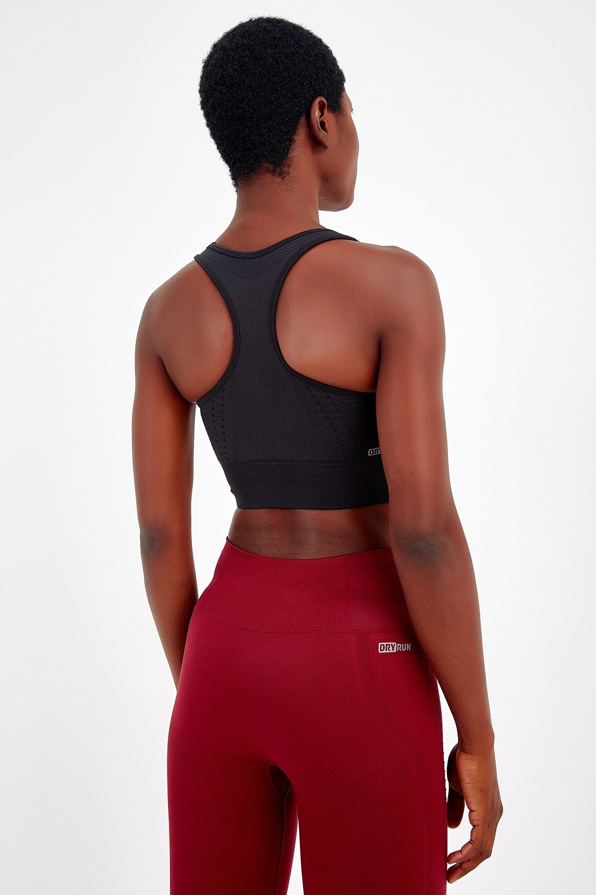 SlimFit Kadın Bisiklet Yaka Siyah Bra