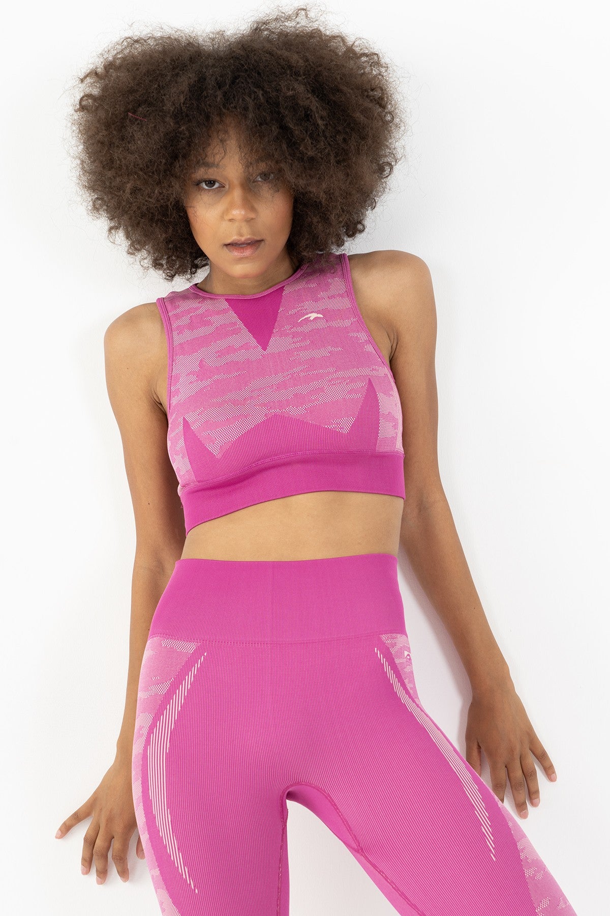 SlimFit Kadın Bisiklet Yaka Pembe Bra