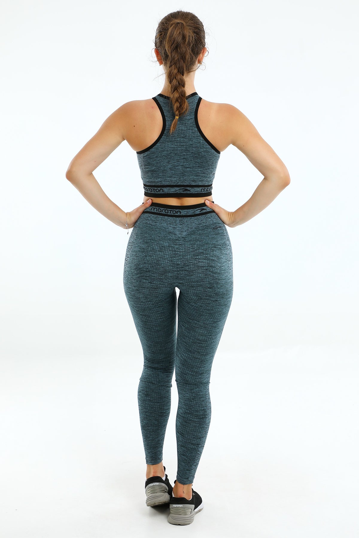 SlimFit Kadın Bisiklet Yaka Mavi Bra