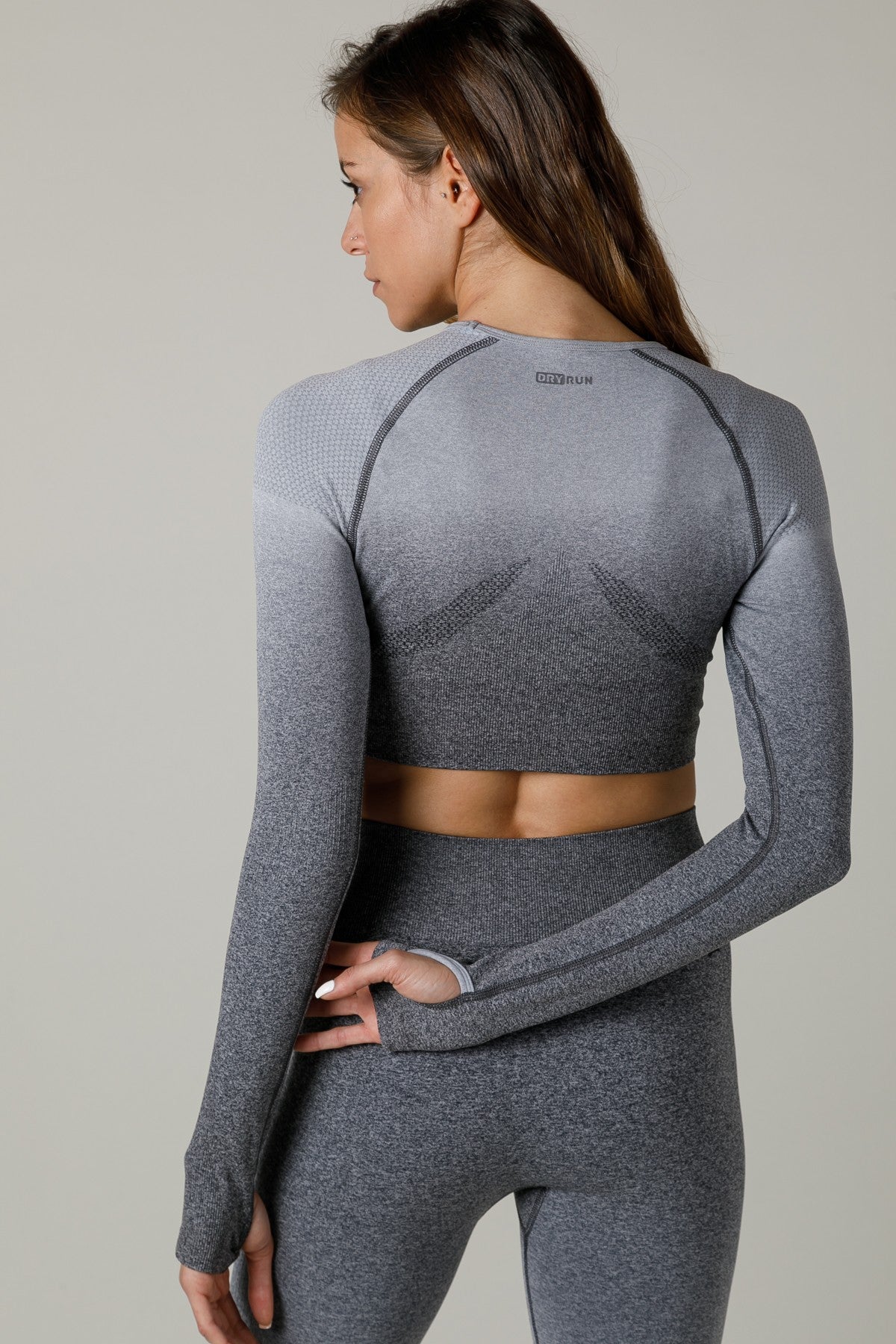 SlimFit Kadın Bisiklet Yaka Siyah Crop Top