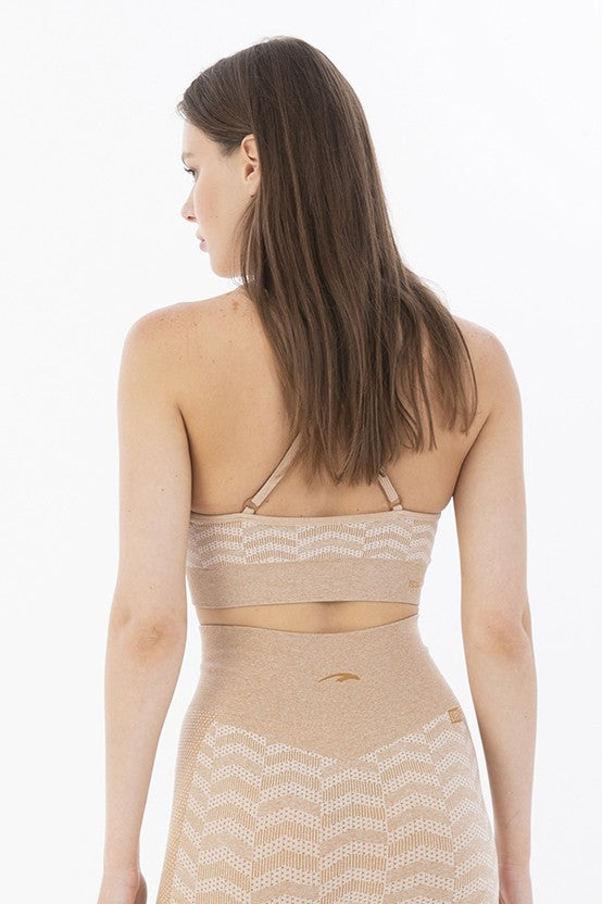 SlimFit Kadın V Yaka Bejmelanj Bra