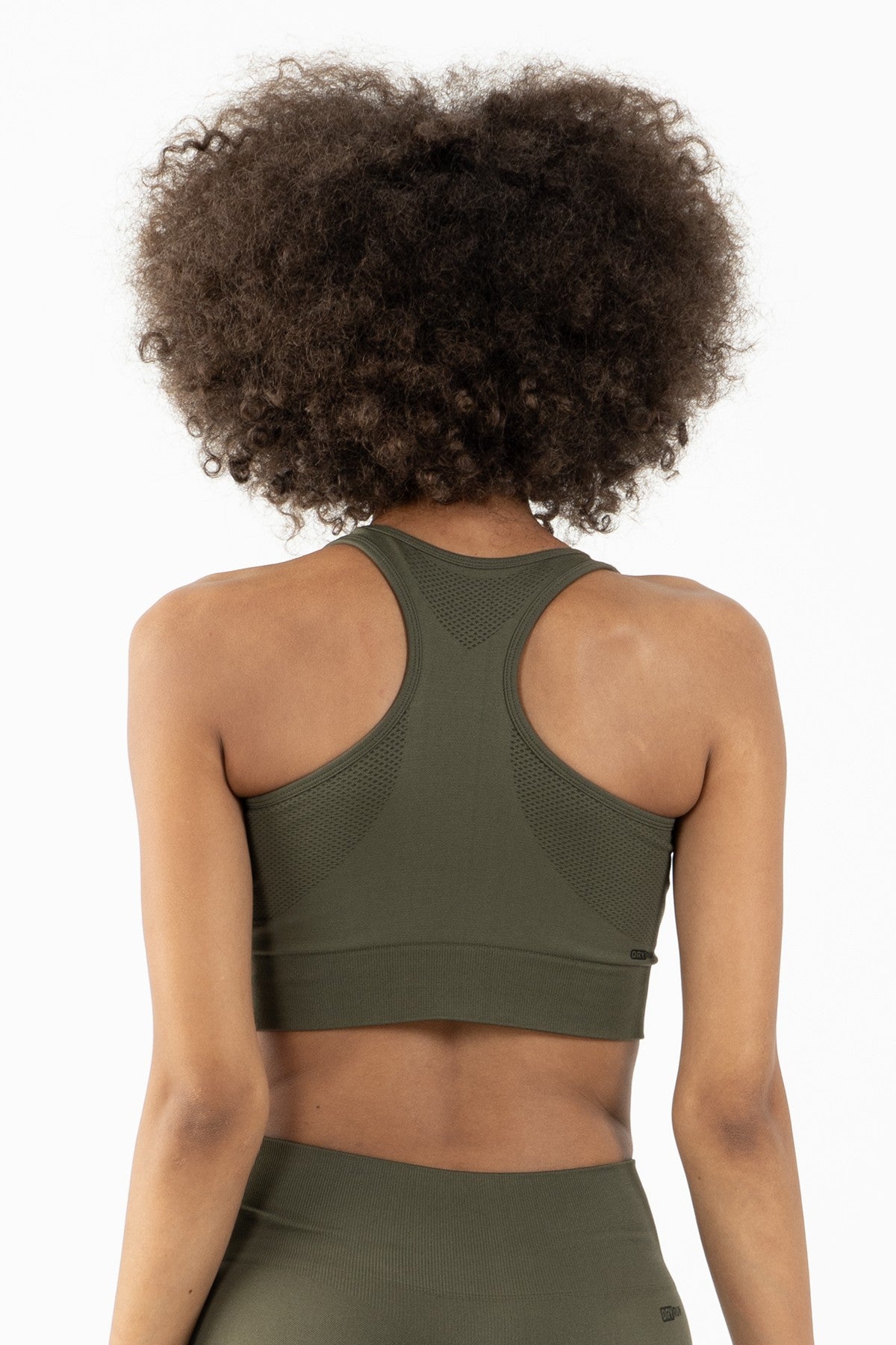 SlimFit Kadın Atlet Yaka Haki Bra
